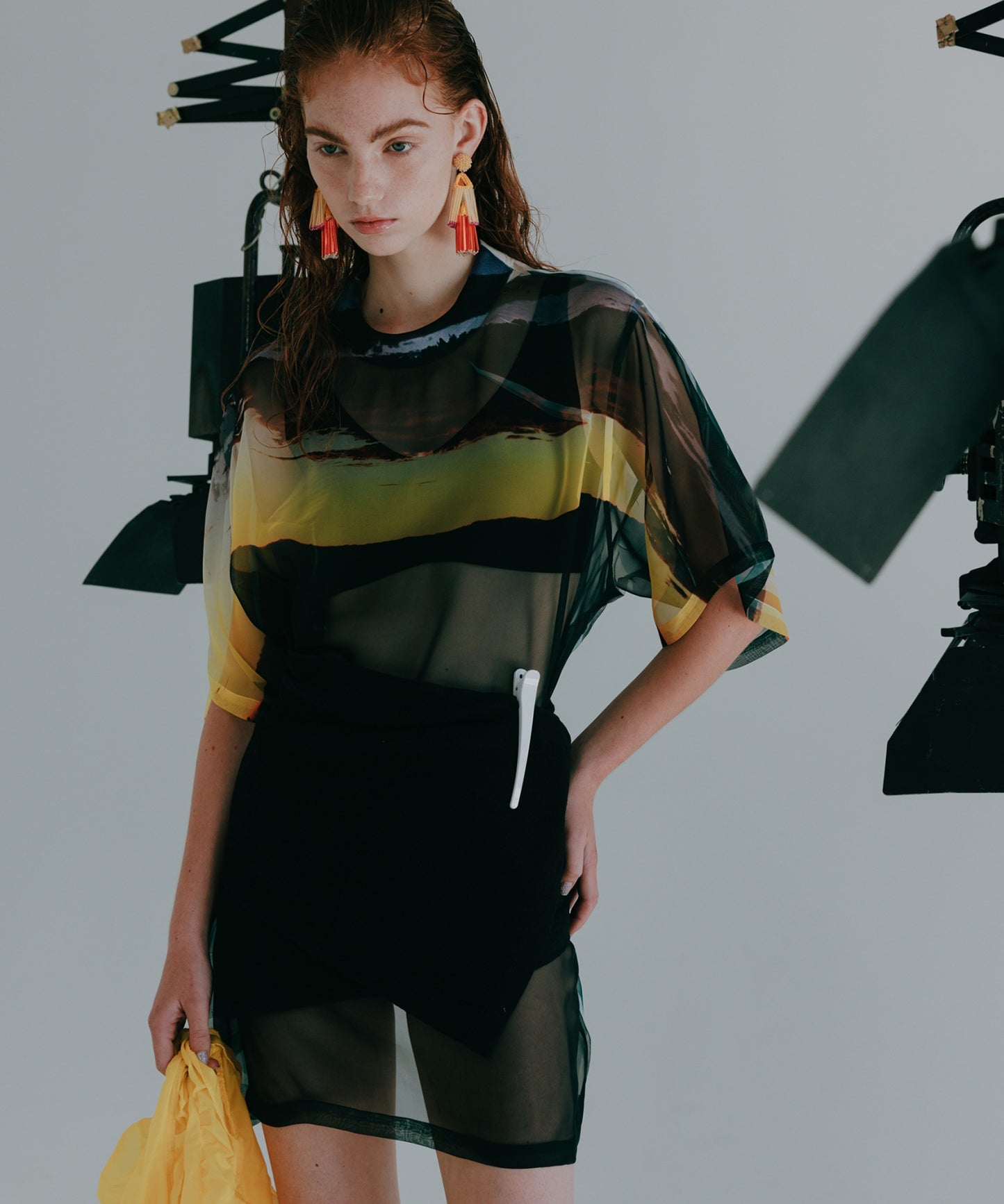 DIRECT PRINT SHEER T-SHIRT【納期4月下旬】