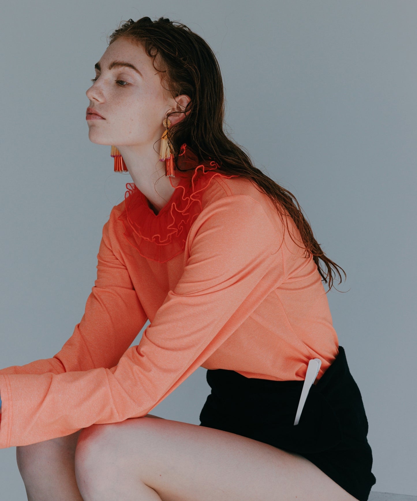 FRILL COLLAR C/S