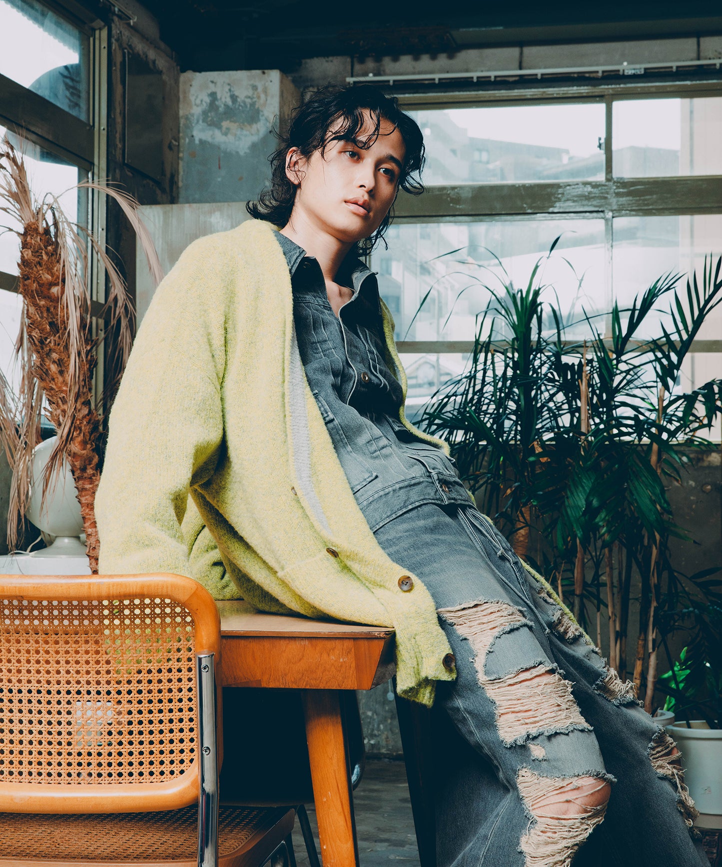 BORO DENIM BLOUSON