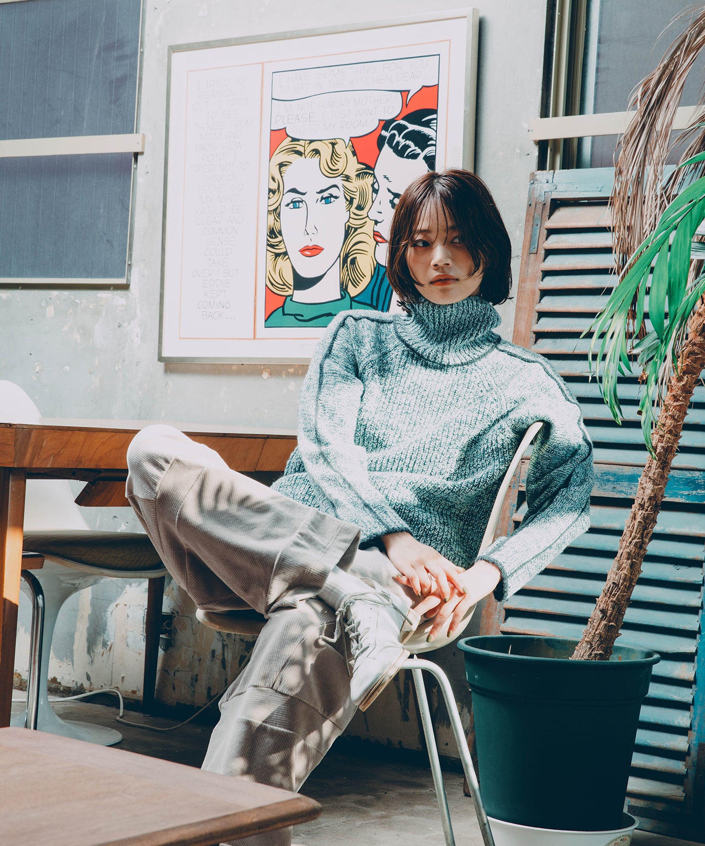 Pattern Switch Cozy Pants