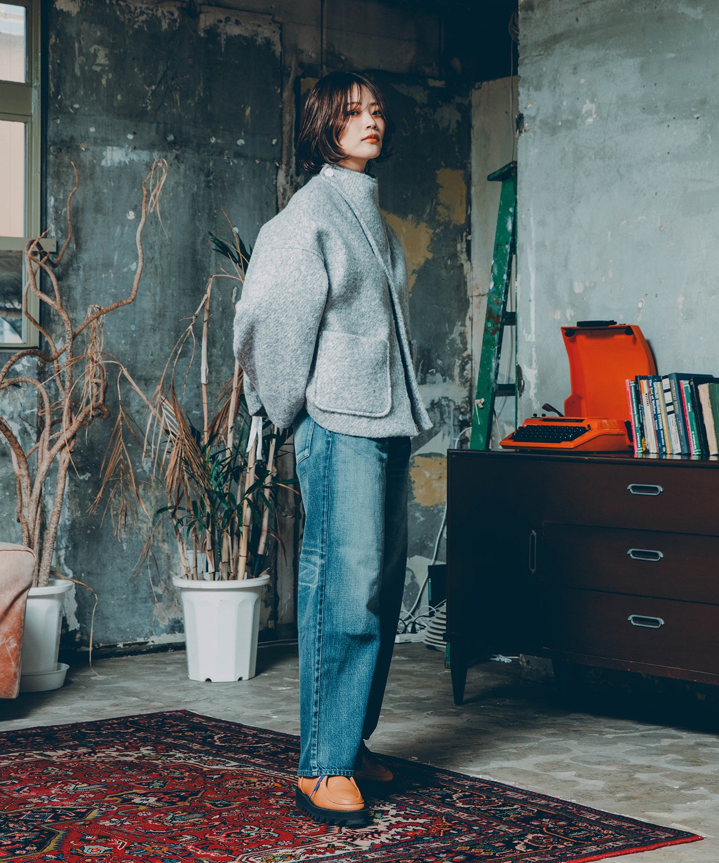 MARBLE WOOLY JACKET
