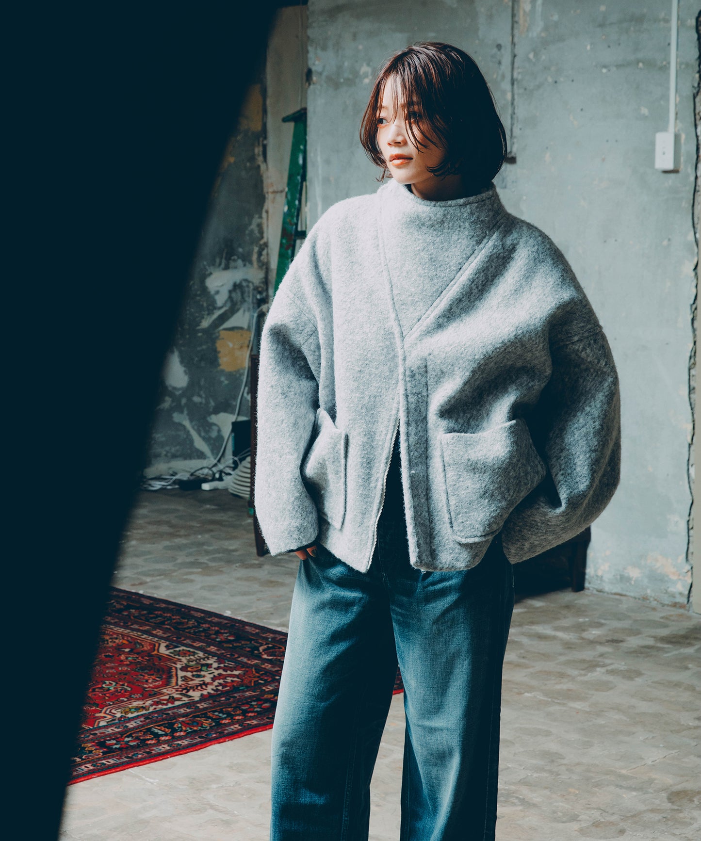 MARBLE WOOLY JACKET