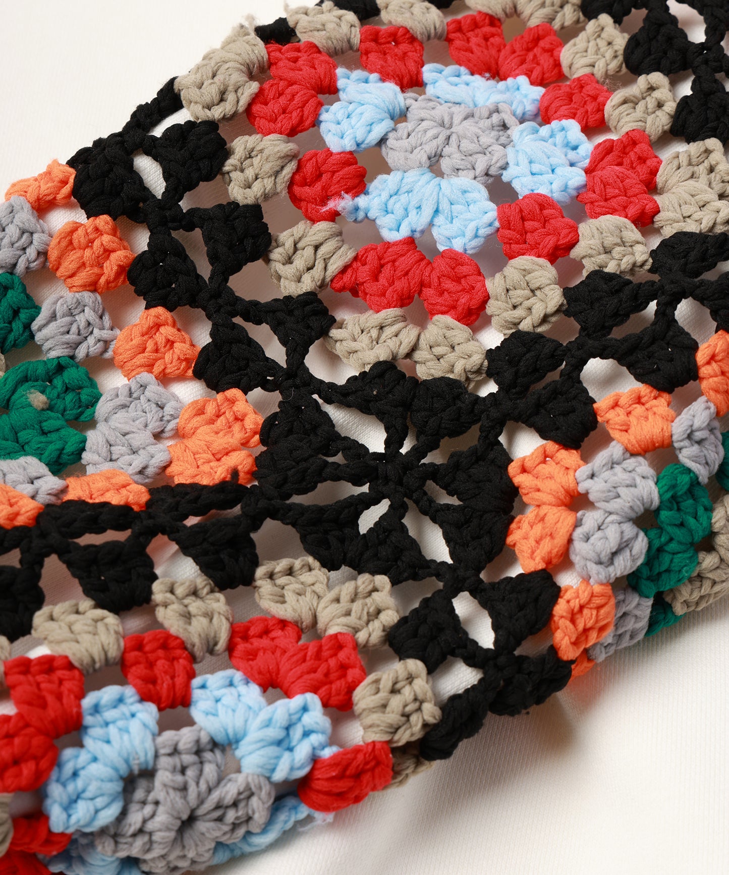 CROCHET SLEEVE SWEAT