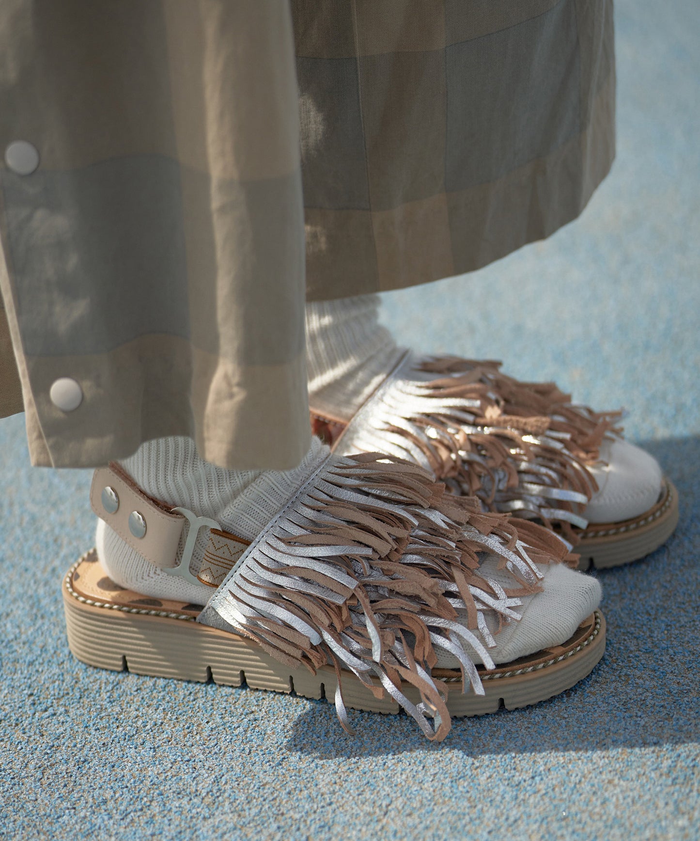 あなたのくせっ毛サンダル_Beige×Beige sole