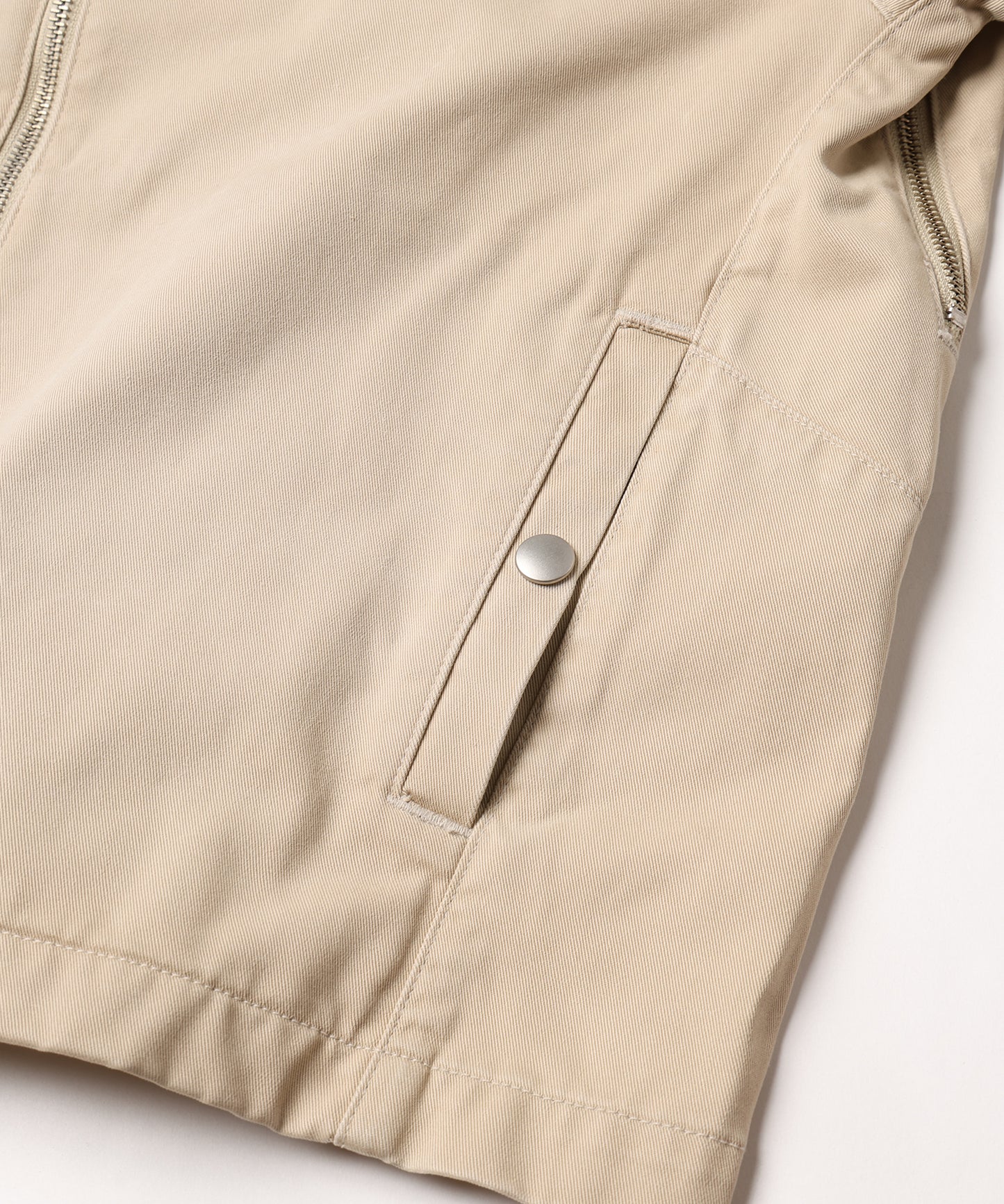 DRAPING CHINO ZIPJACKET