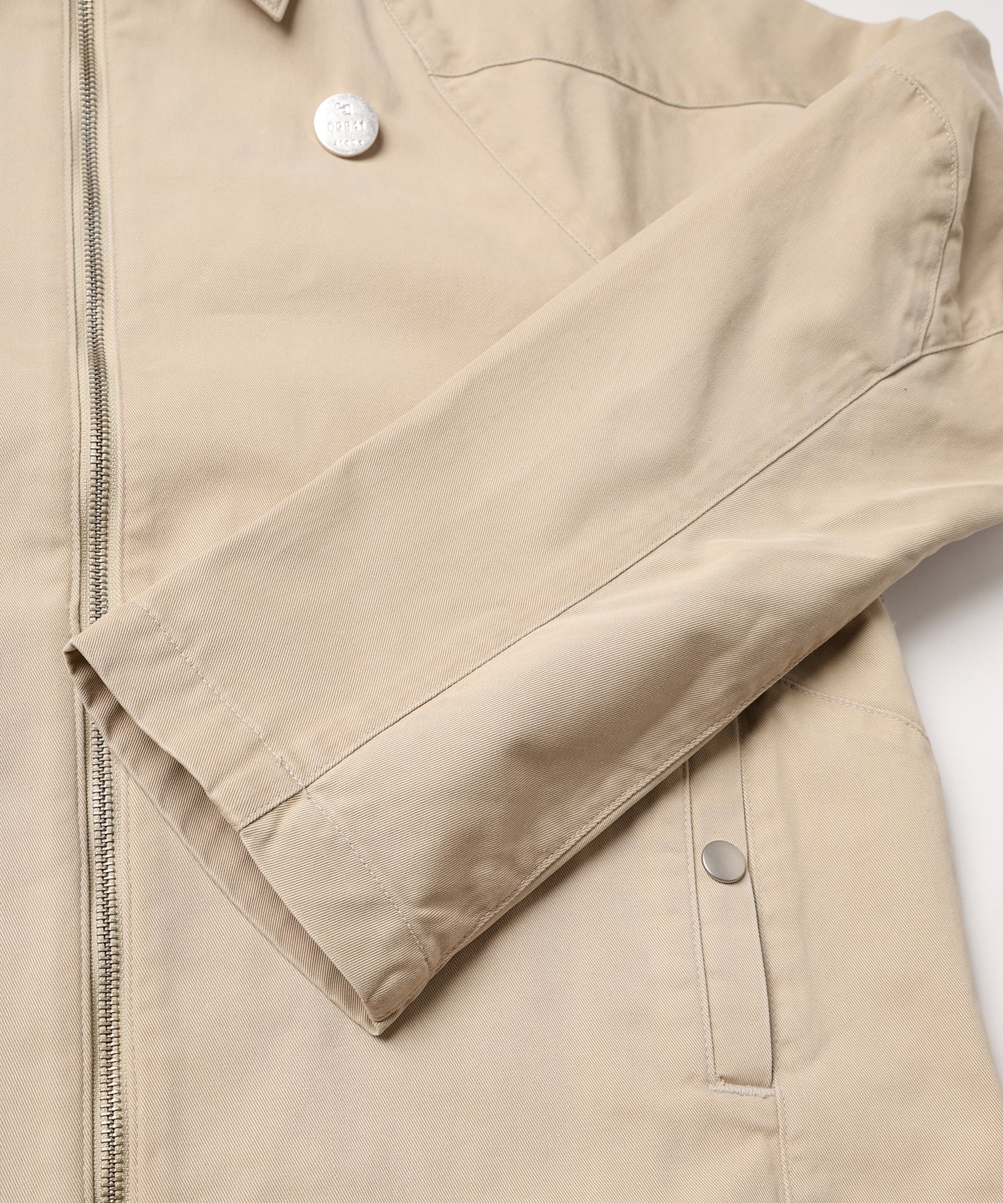 DRAPING CHINO ZIPJACKET