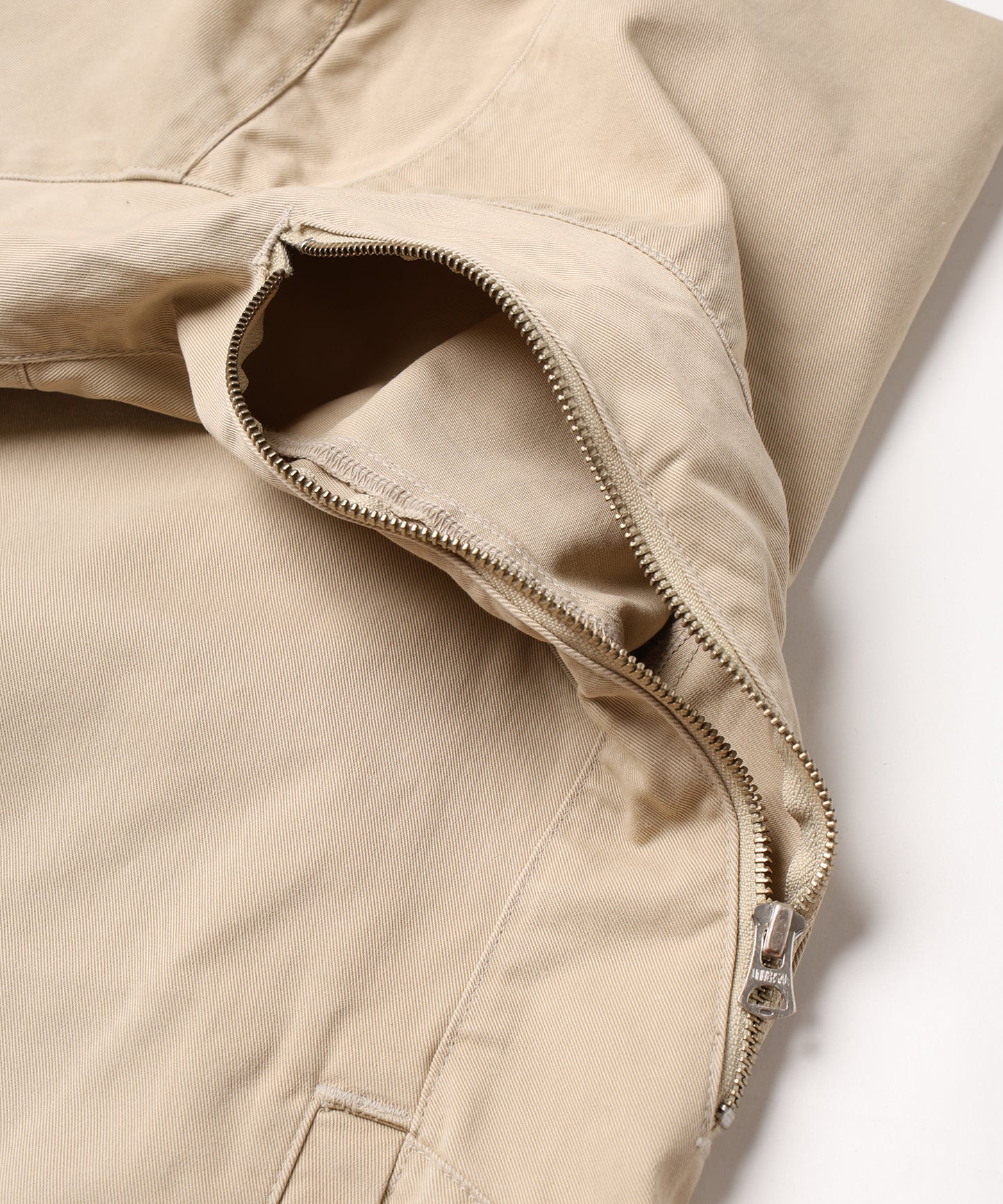 DRAPING CHINO ZIPJACKET