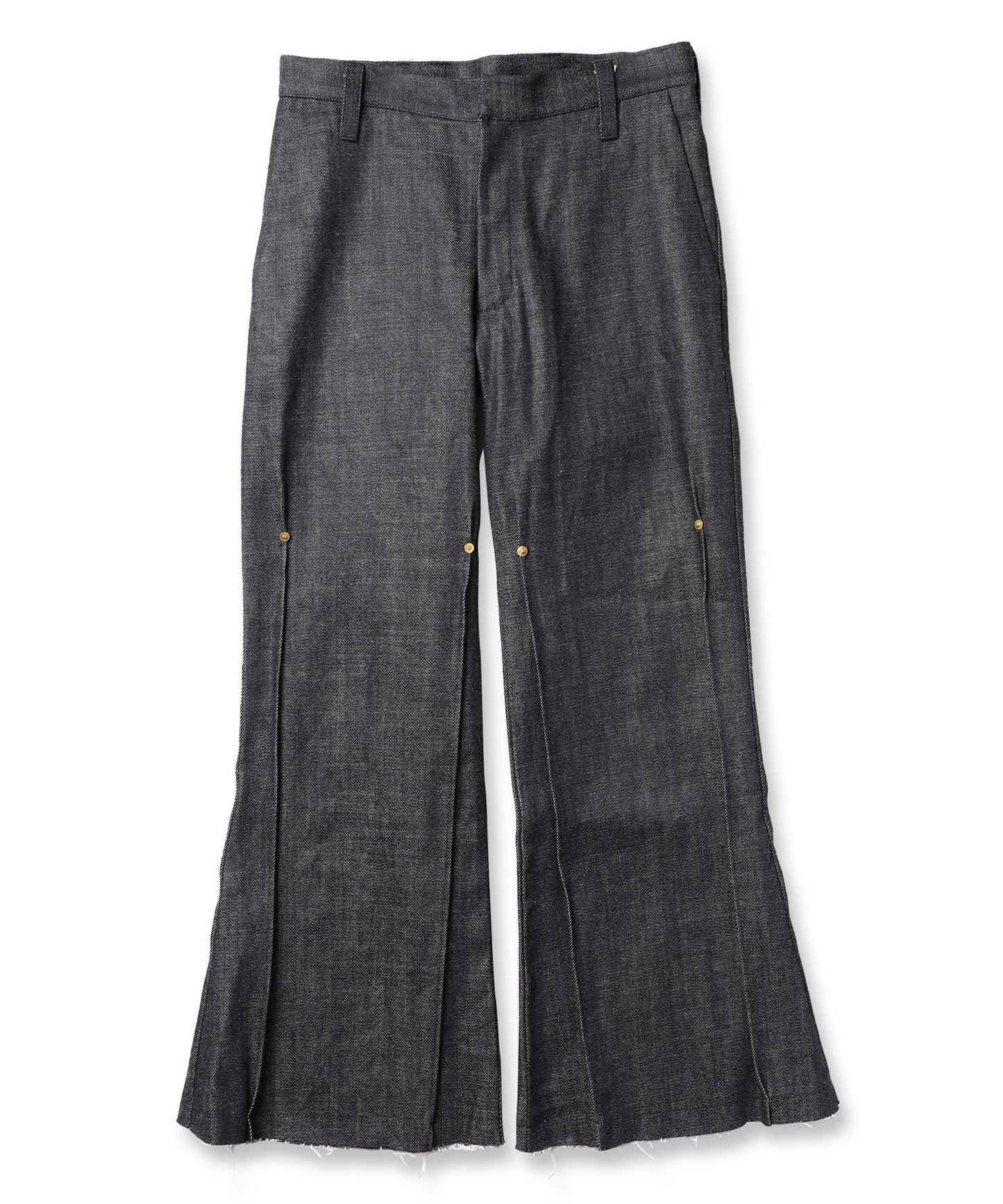 【 Marche Fleur 】Square Flare Denim Pants