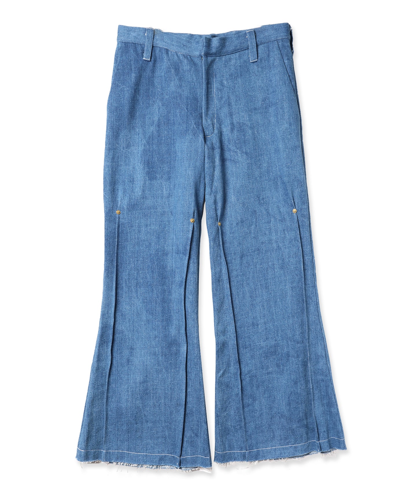 【 Marche Fleur 】Square Flare Denim Pants