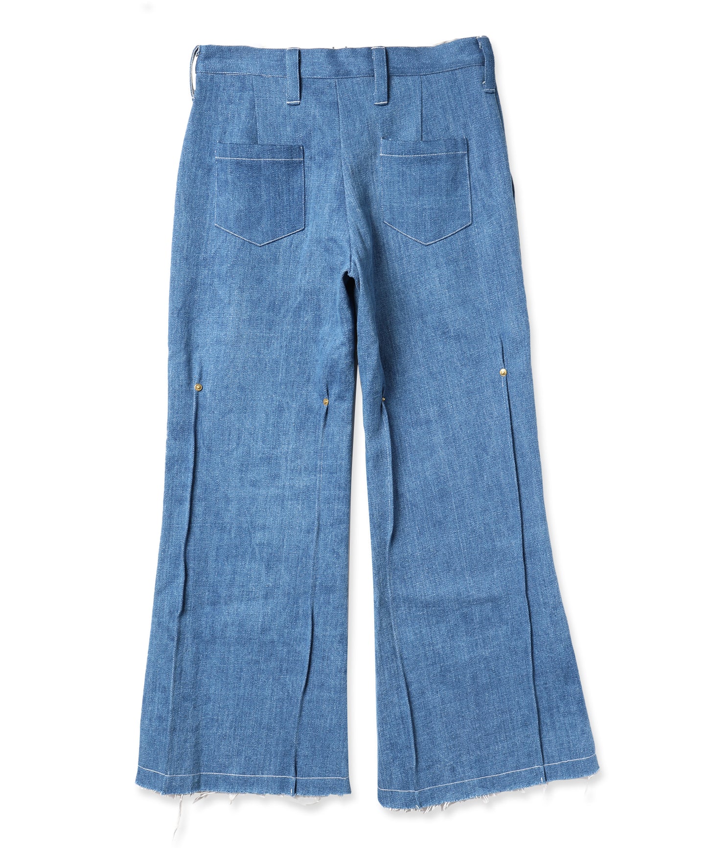 【 Marche Fleur 】Square Flare Denim Pants