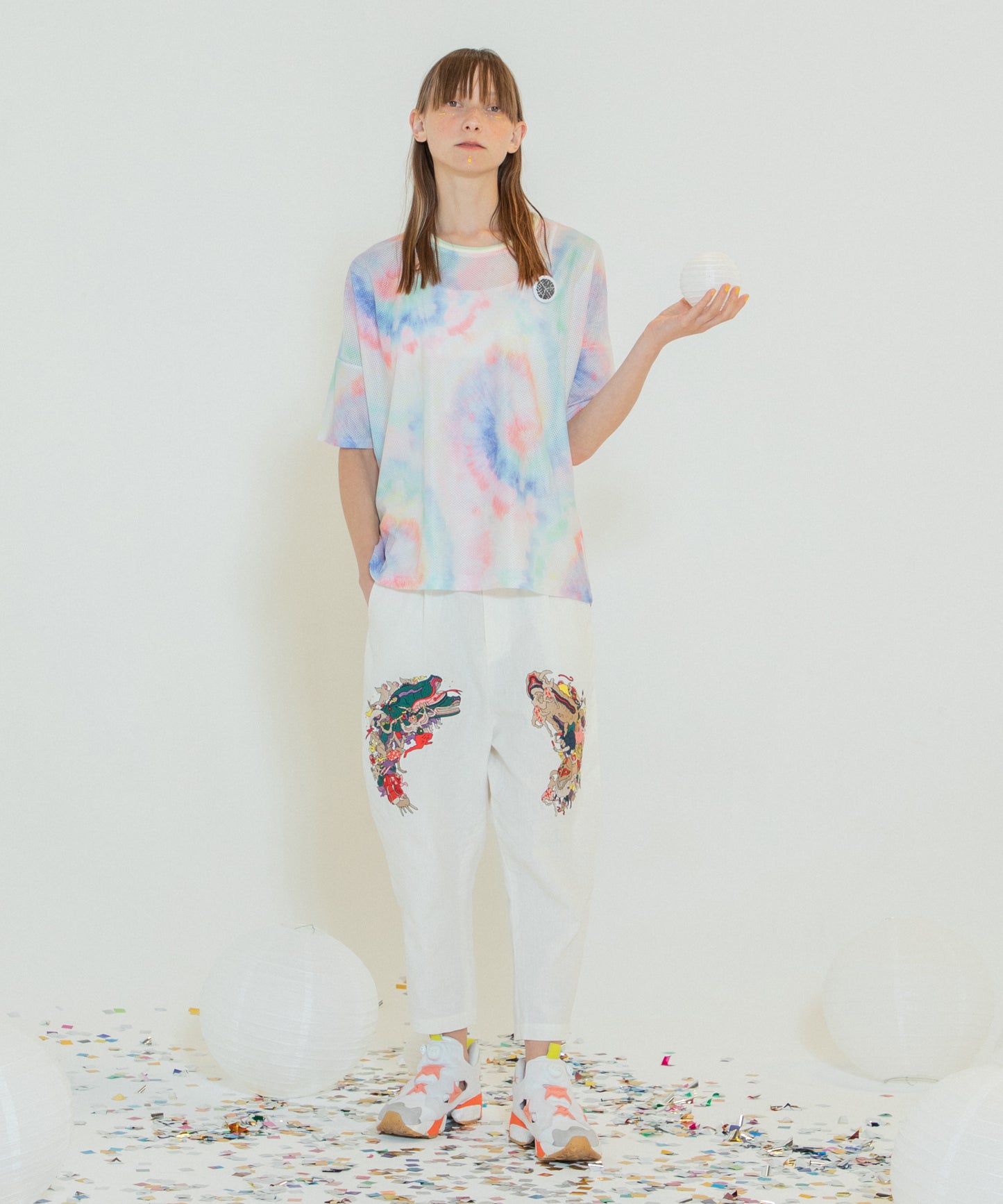 Linen UTAGE Embroi Pants