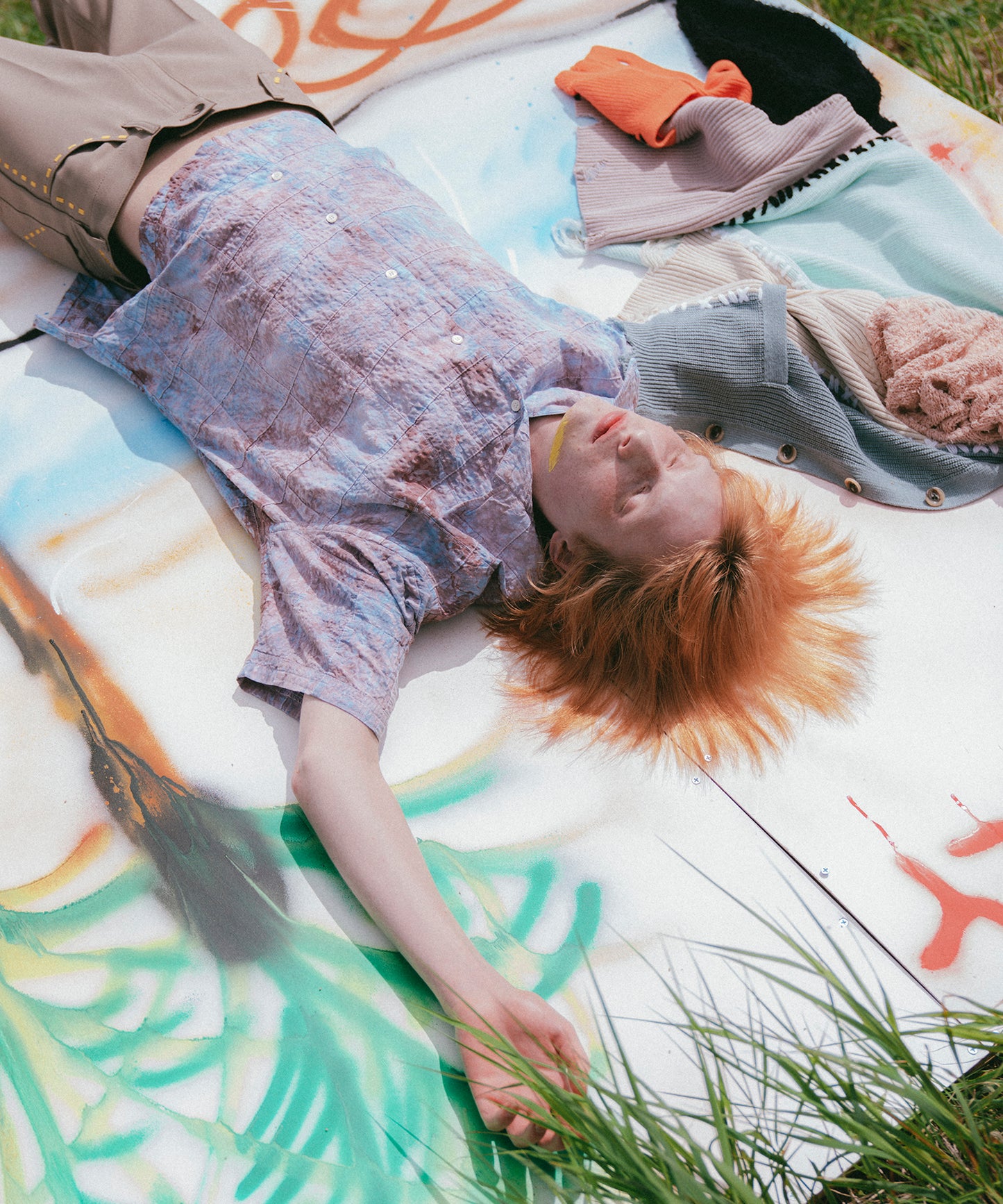 TIE-DYE PATCHWORK SHIRT 納期3月中旬