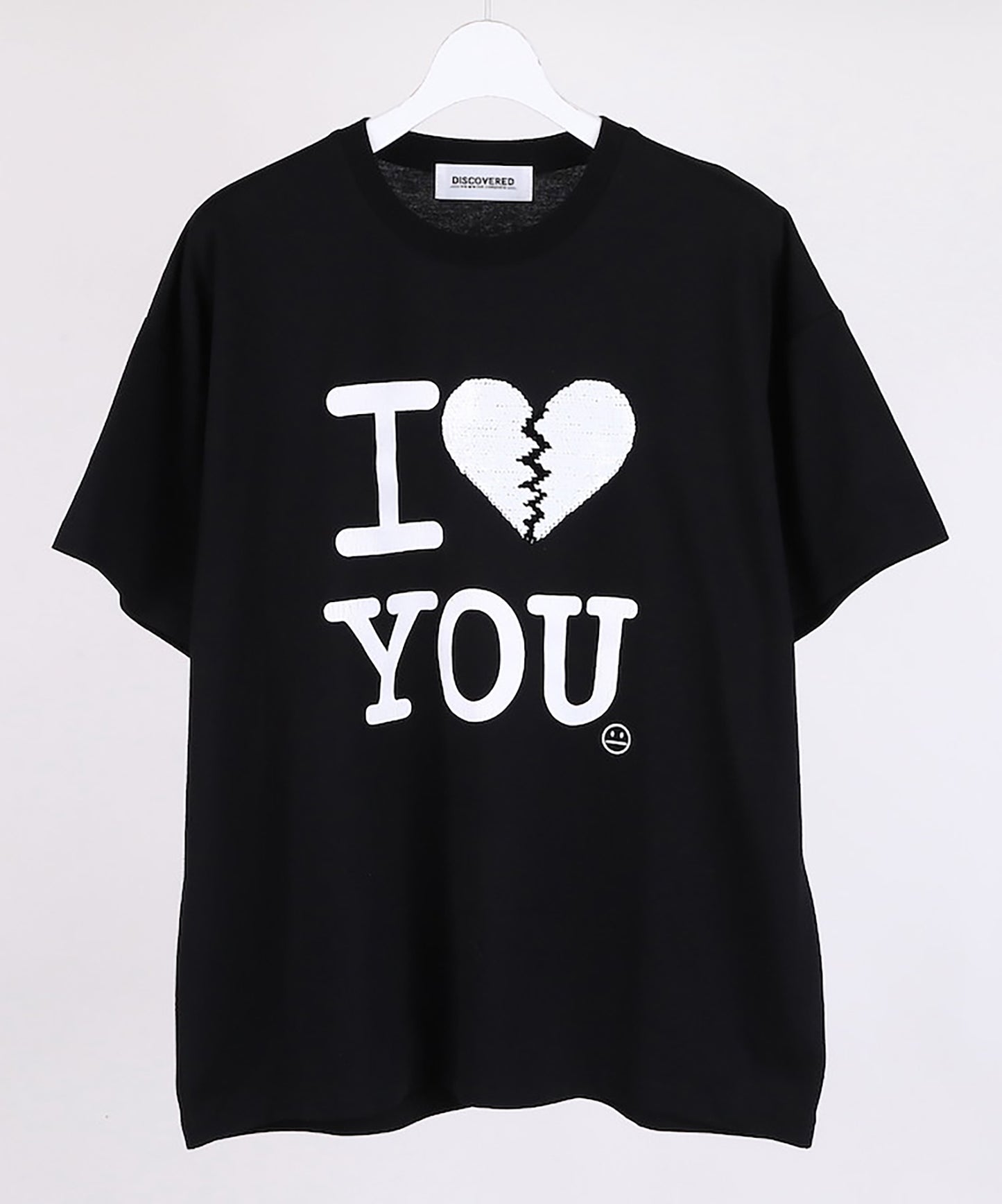 I LOVE&HATE SEQUINS DAMAGE TEE