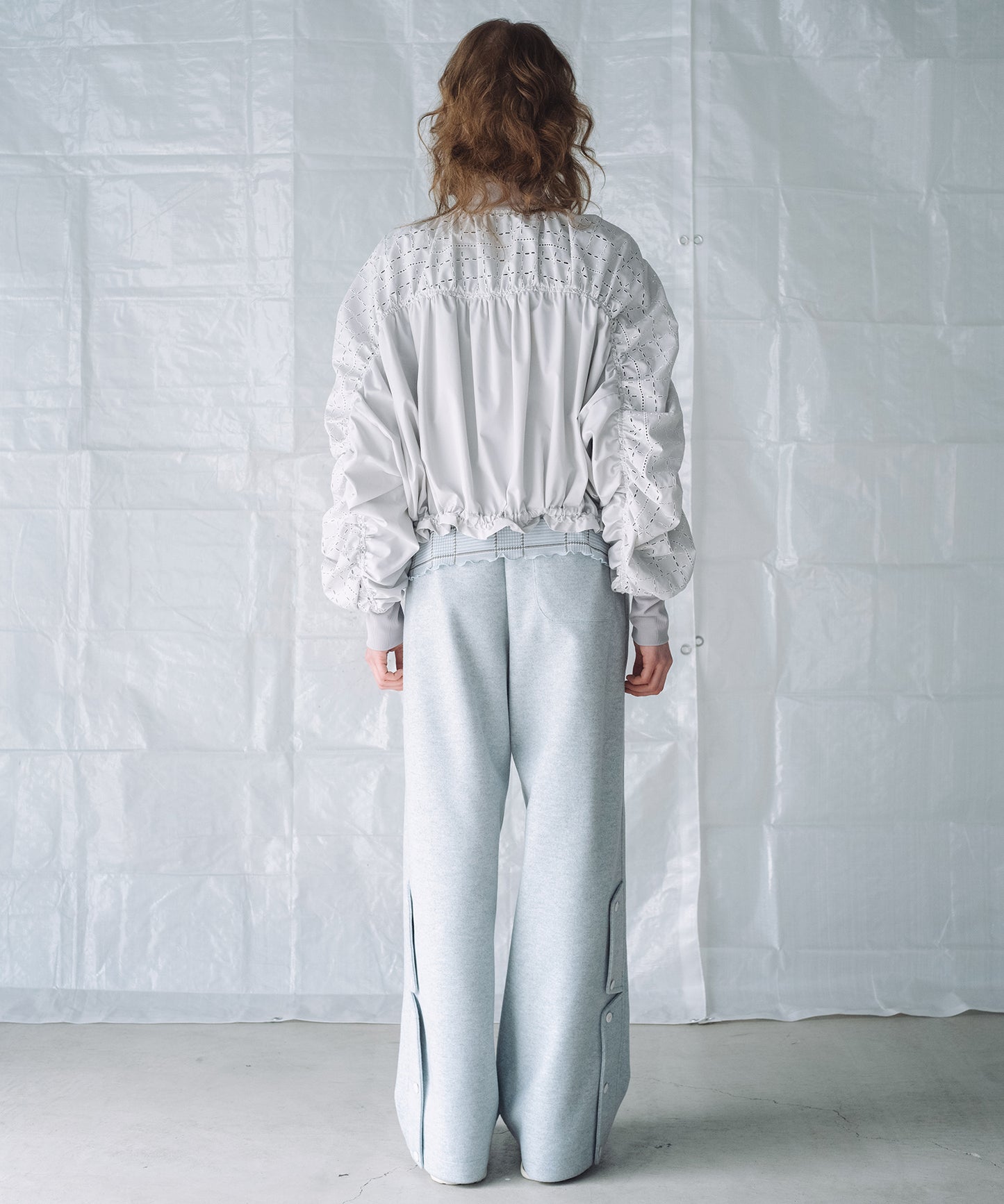 CHECK LACE BLOUSON / チェックレース ブルゾン 【納期8月中旬】