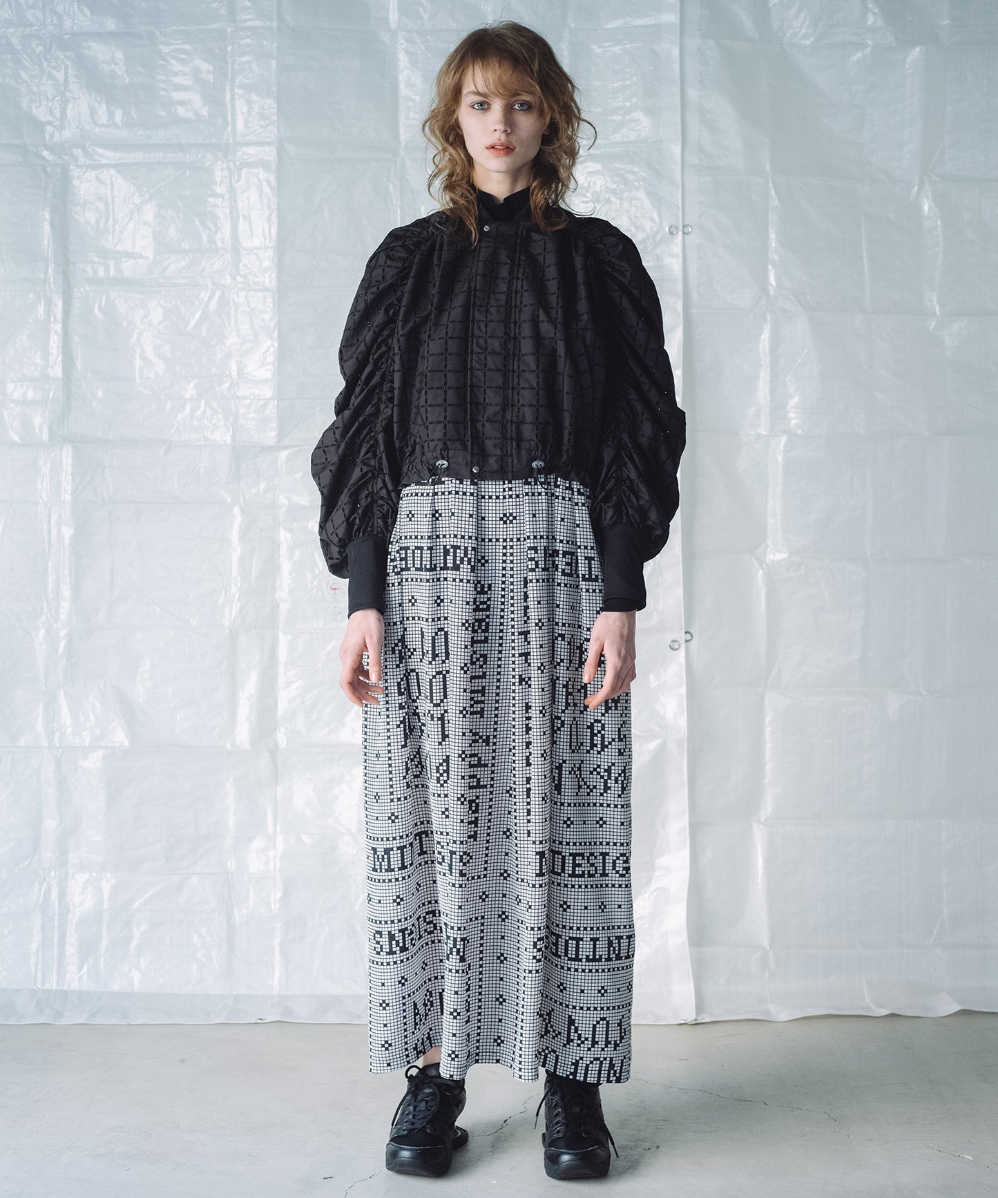 CHECK LACE BLOUSON / チェックレース ブルゾン 【納期8月中旬】