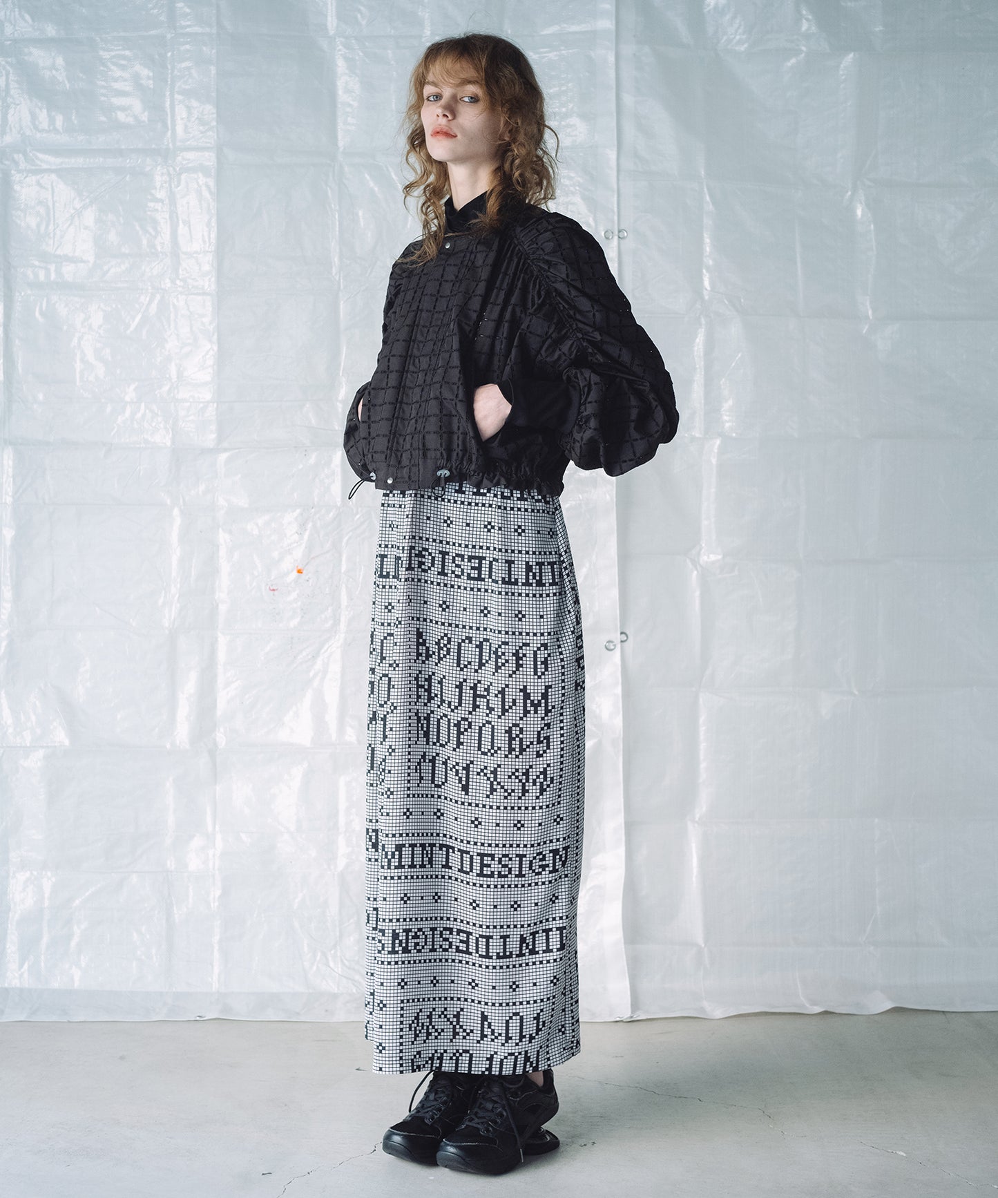 CHECK LACE BLOUSON / チェックレース ブルゾン 【納期8月中旬】