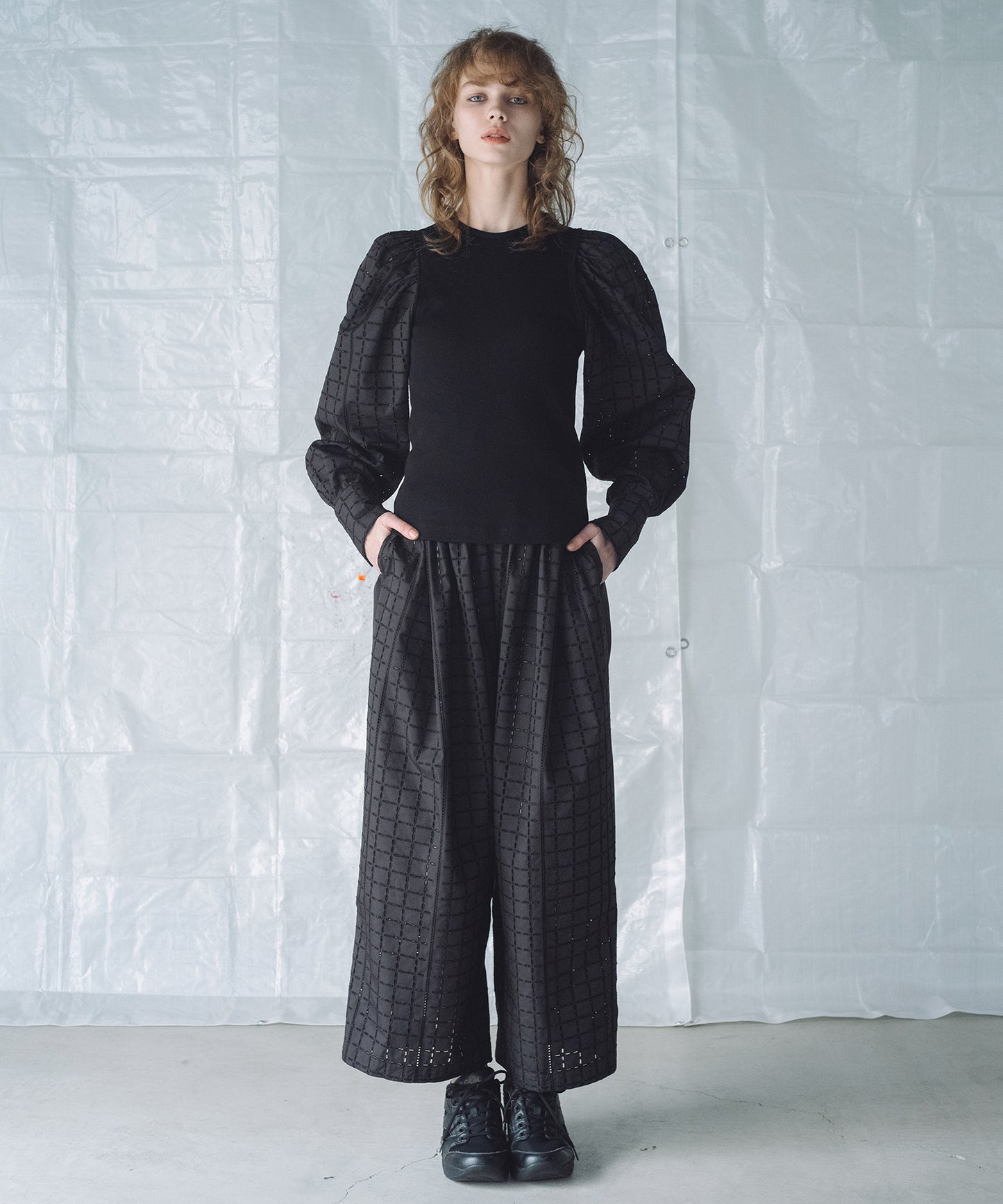 CHECK LACE PANTS / チェックレースパンツ