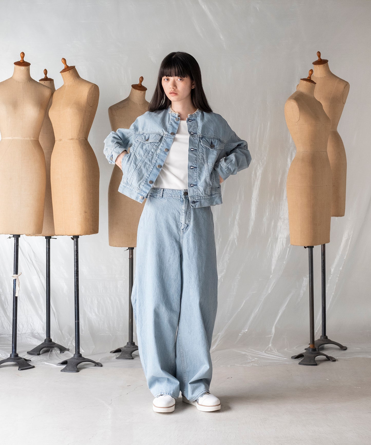 ARCH SLEEVE DENIM JACKET / アーチスリーブデニムジャケット【商品納期 1月下旬】