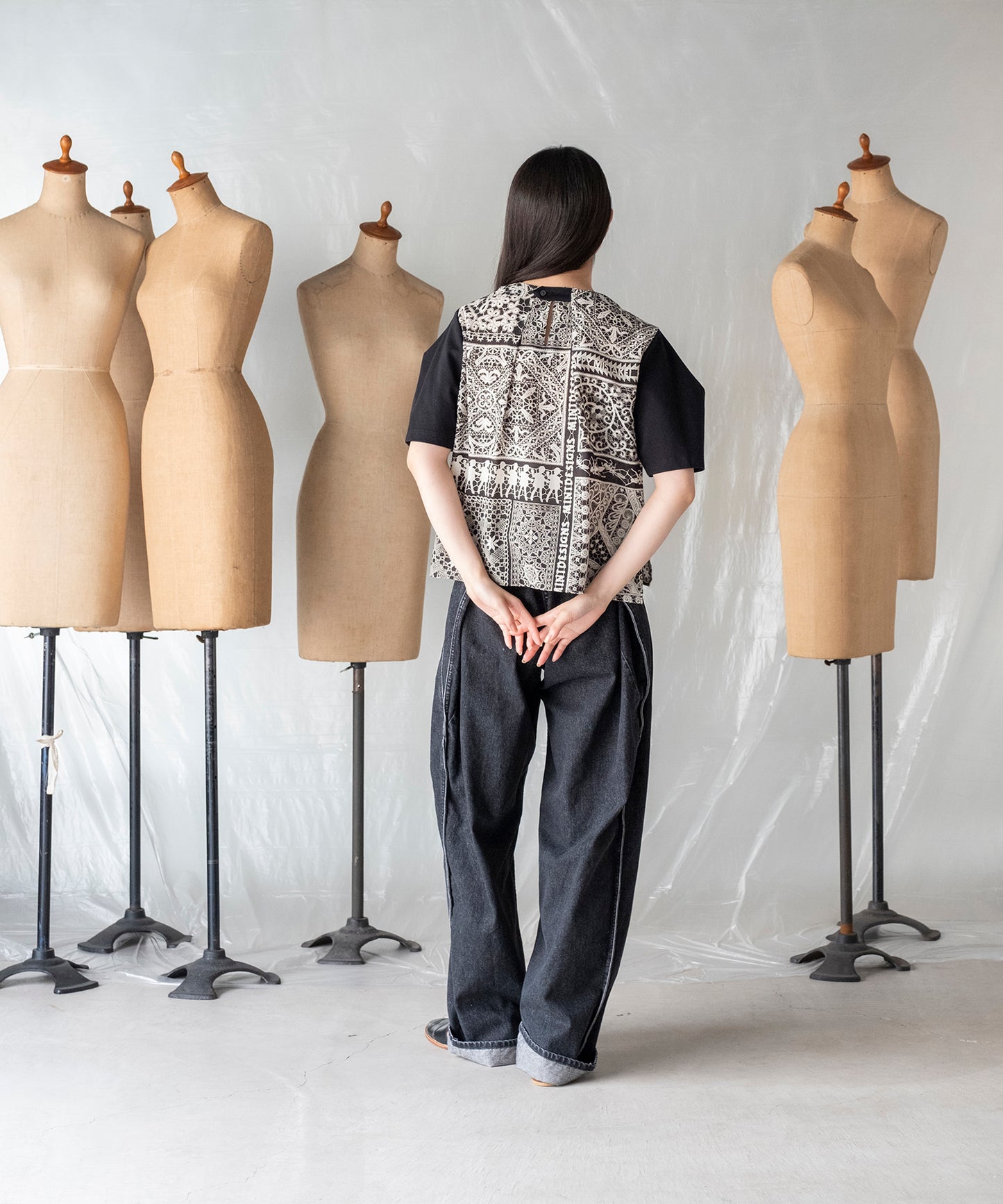 LACE COLLAGE TOPS / レースコラージュトップス【商品納期 1月下旬】