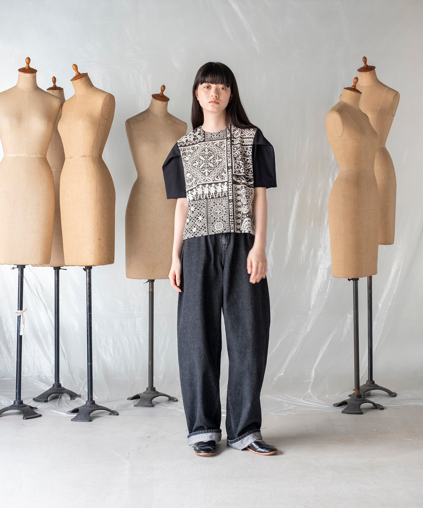 LACE COLLAGE TOPS / レースコラージュトップス【商品納期 1月下旬】