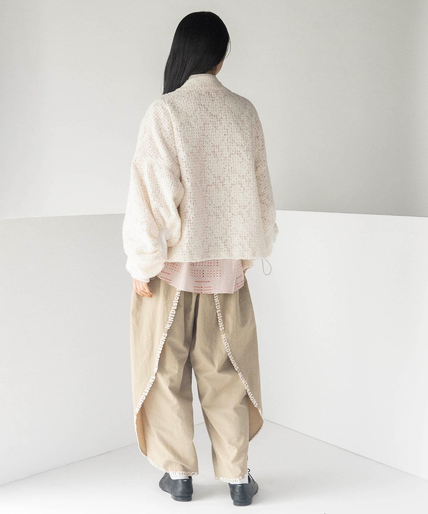 FEATHER LACE BLOUSON