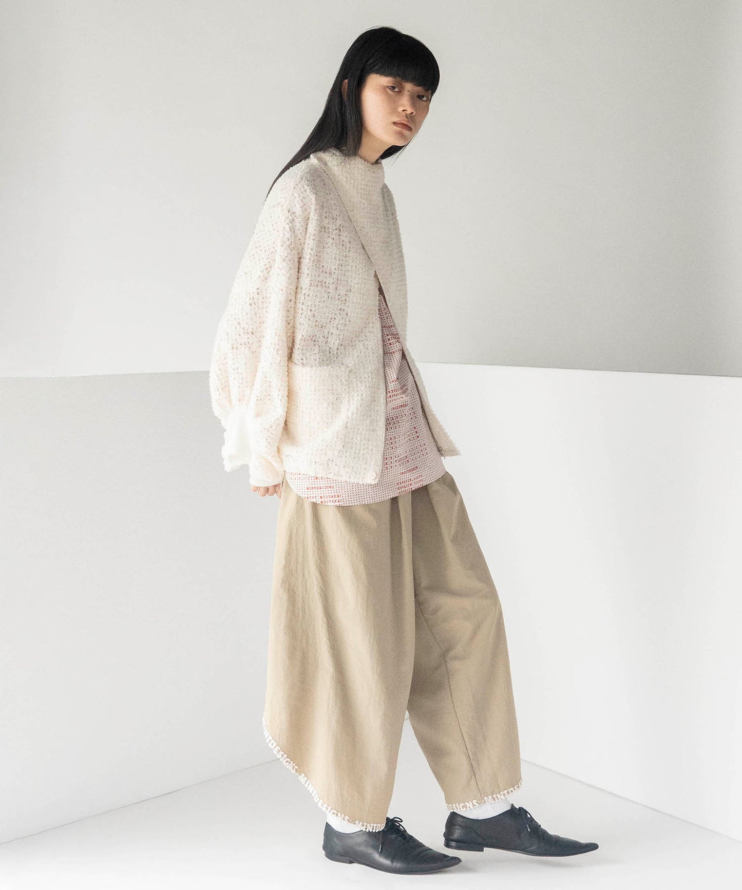FEATHER LACE BLOUSON