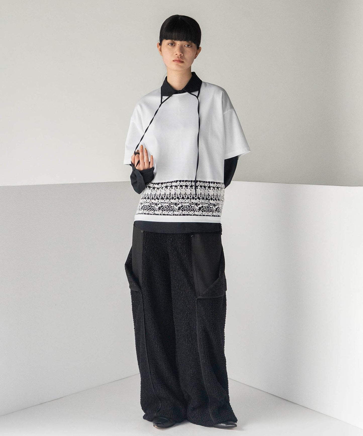 NEGATIVE SPACE COLLAR SHIRT 【納期5月下旬】