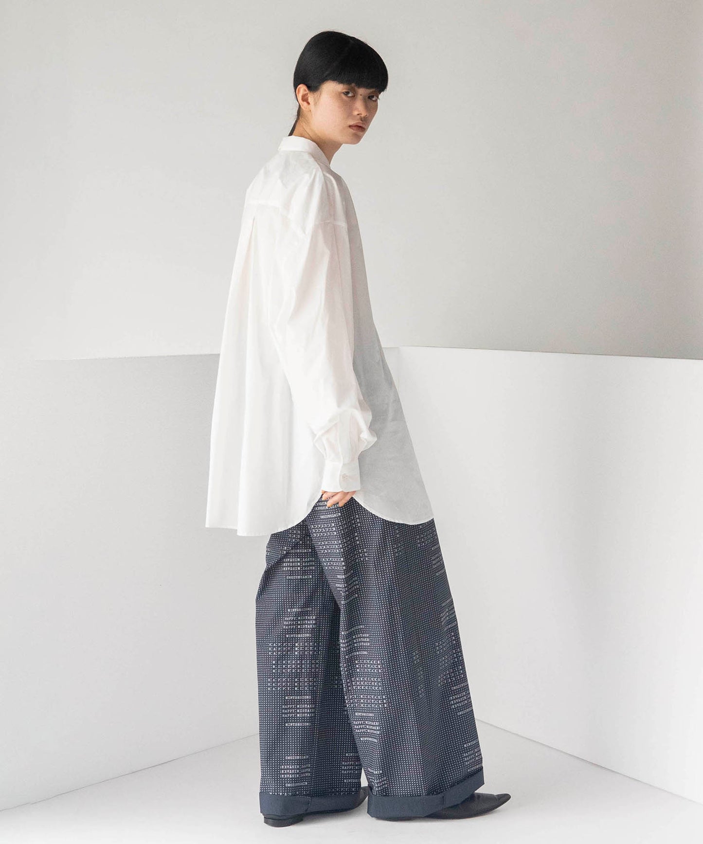 DOT TYPE GATHER PANTS