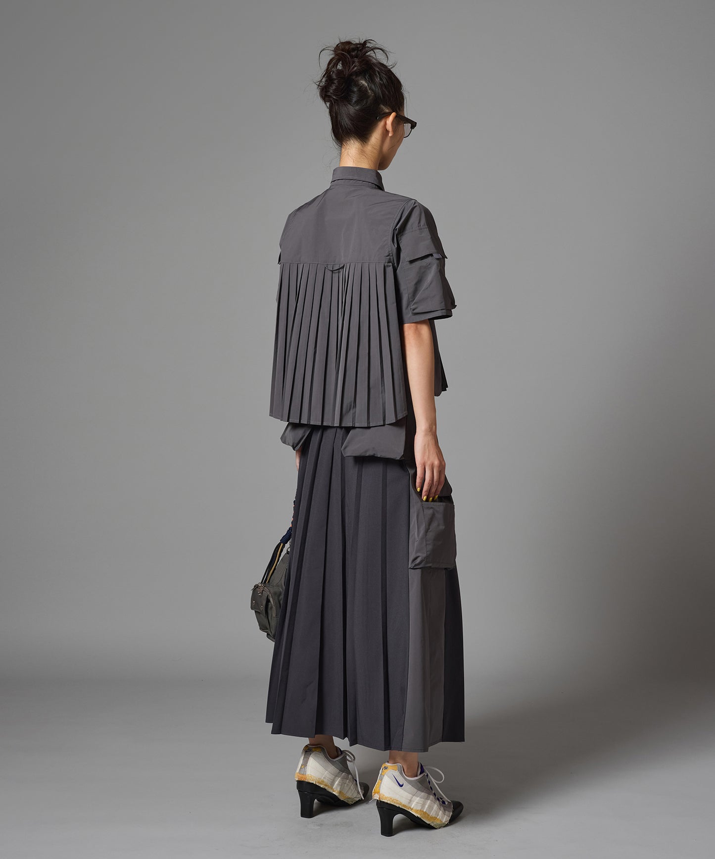 2WAY MULTIPOCKET PLEATS SKIRT