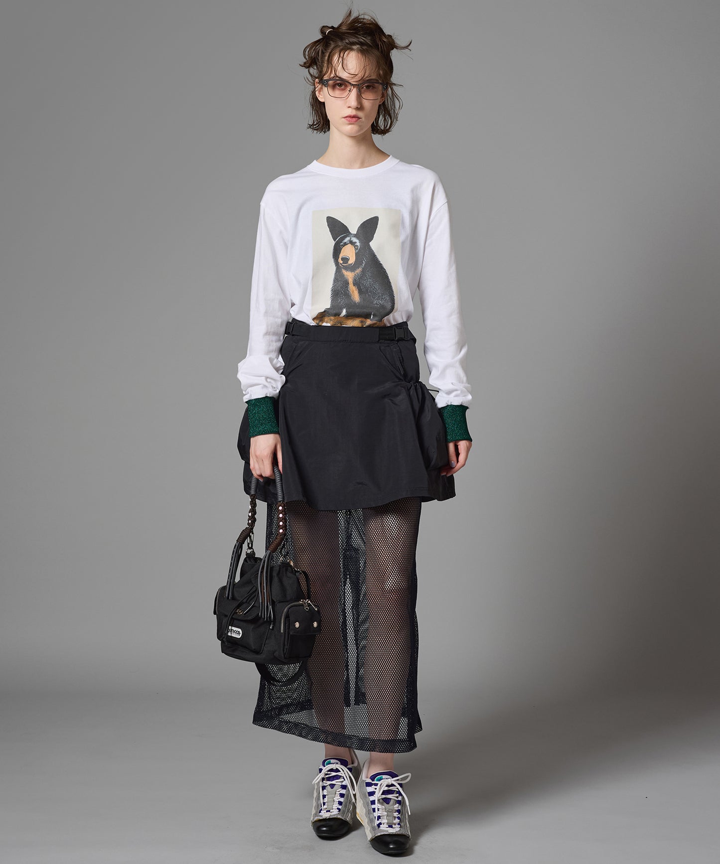 PRINT L/S T-SHIRT(BEAR)