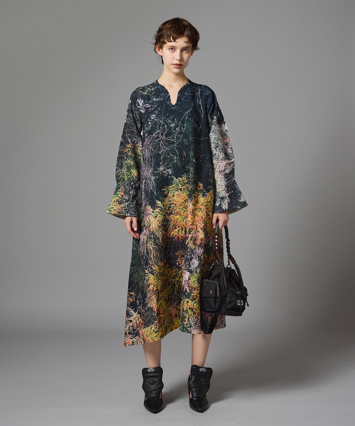 DIRECT PRINT PULLOVER ONE-PIECE