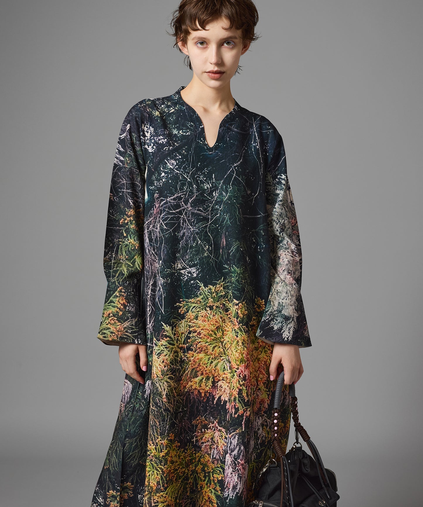 DIRECT PRINT PULLOVER ONE-PIECE