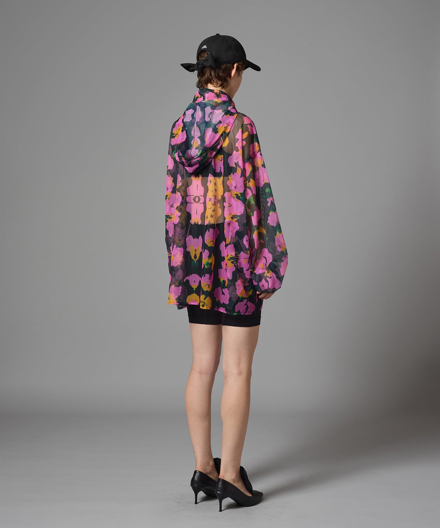 PRINT MESH ZIPUP PARKA