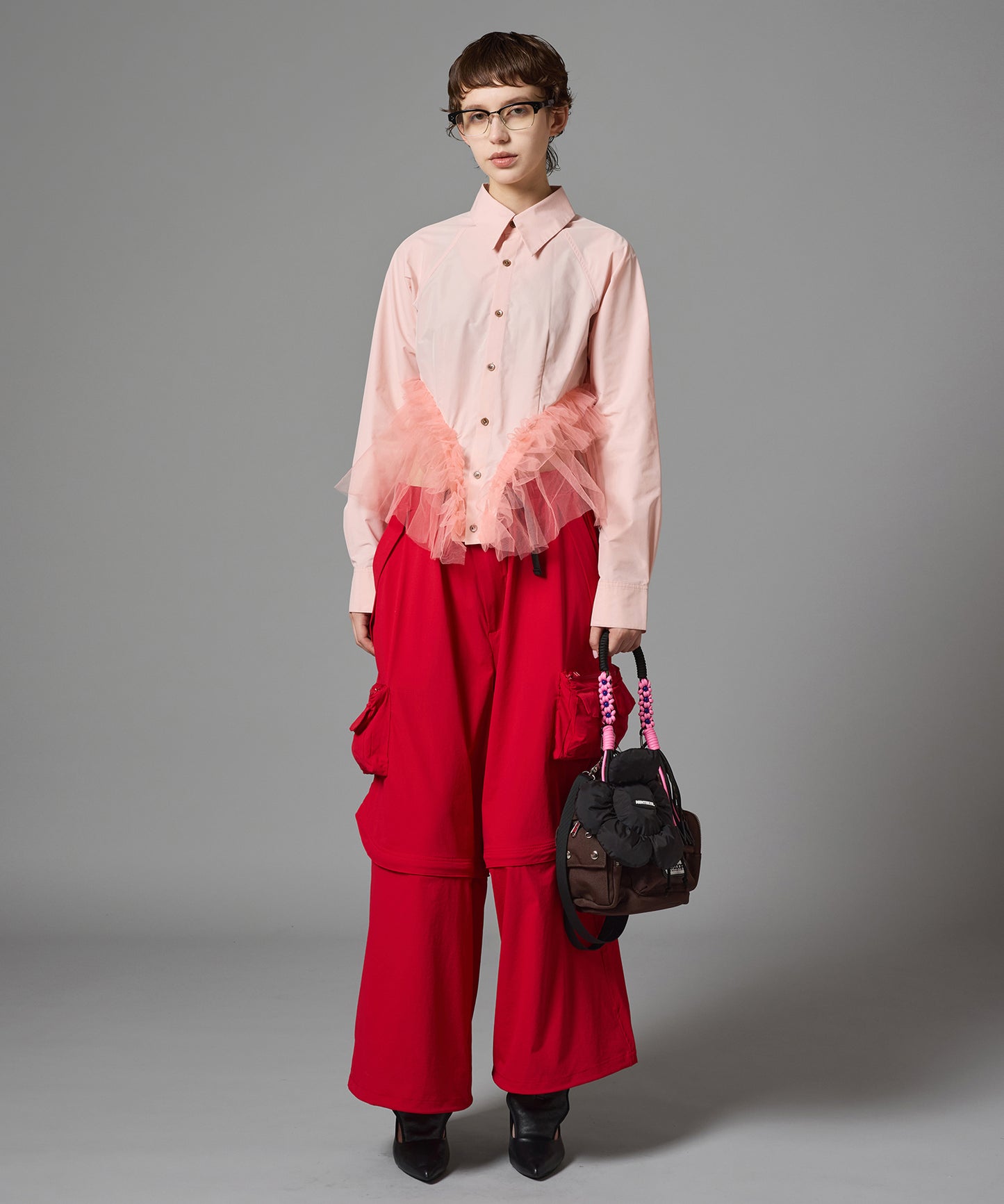 GATHER TULLE SHIRT