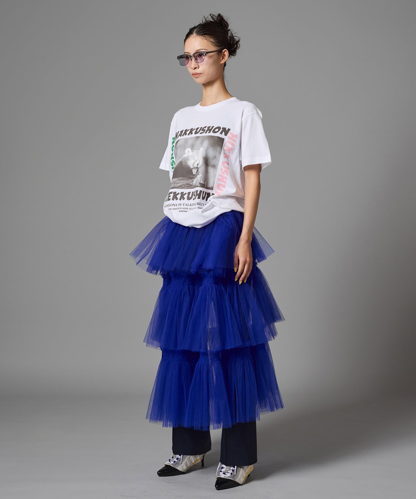 TULLE TIERED SKIRT