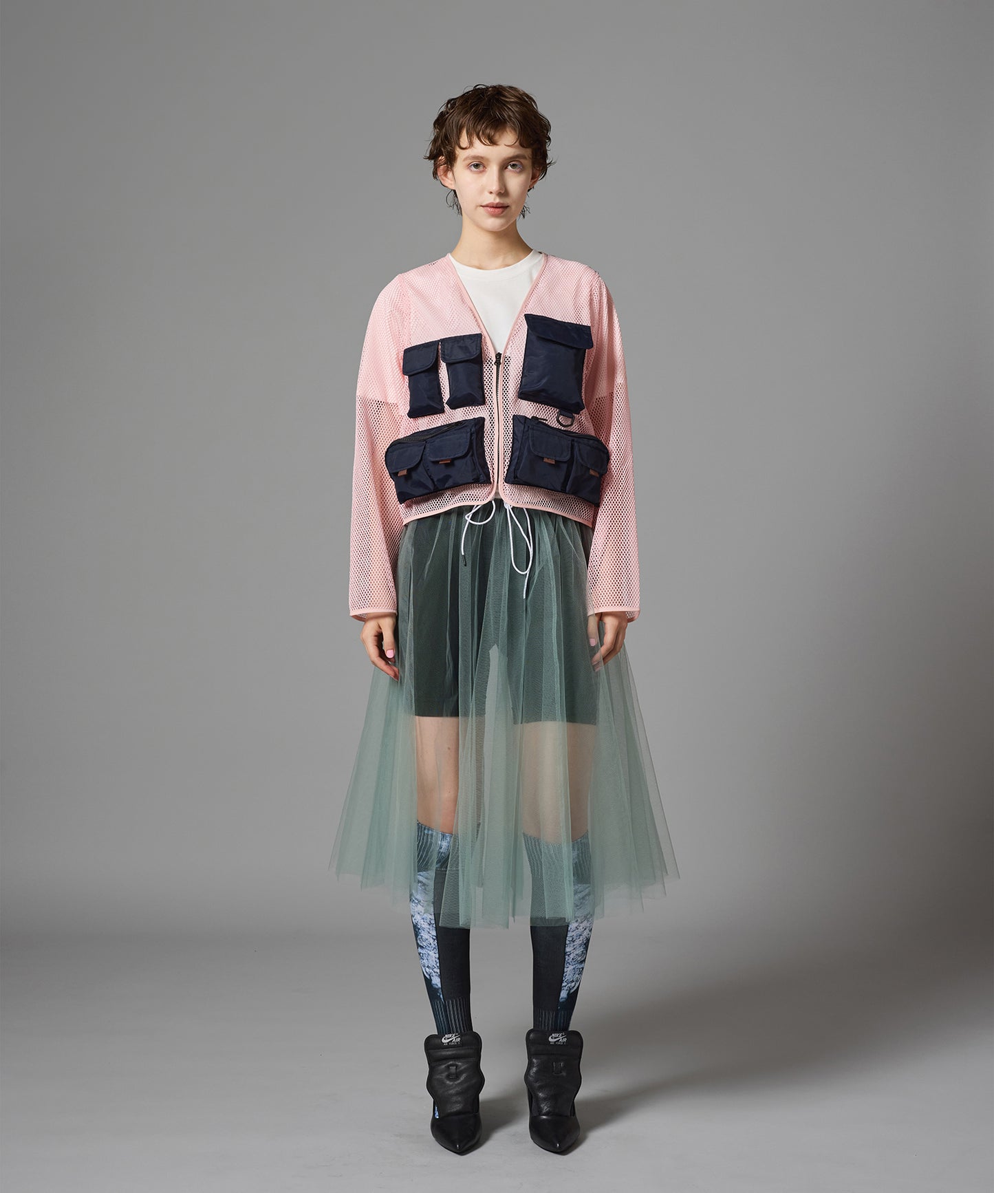 GATHER TULLE ONE-PIECE