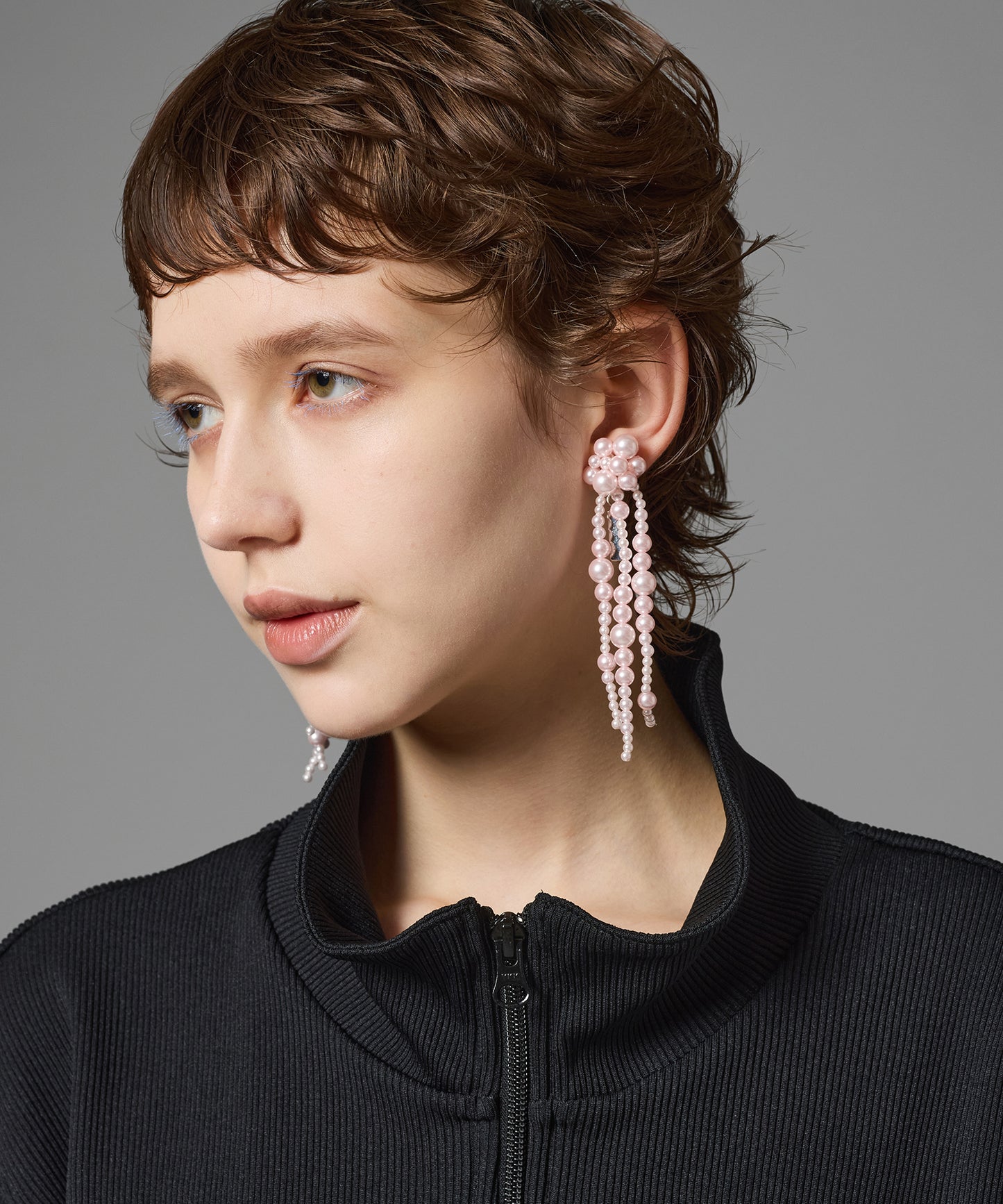 FRINGE PEARL EARRING