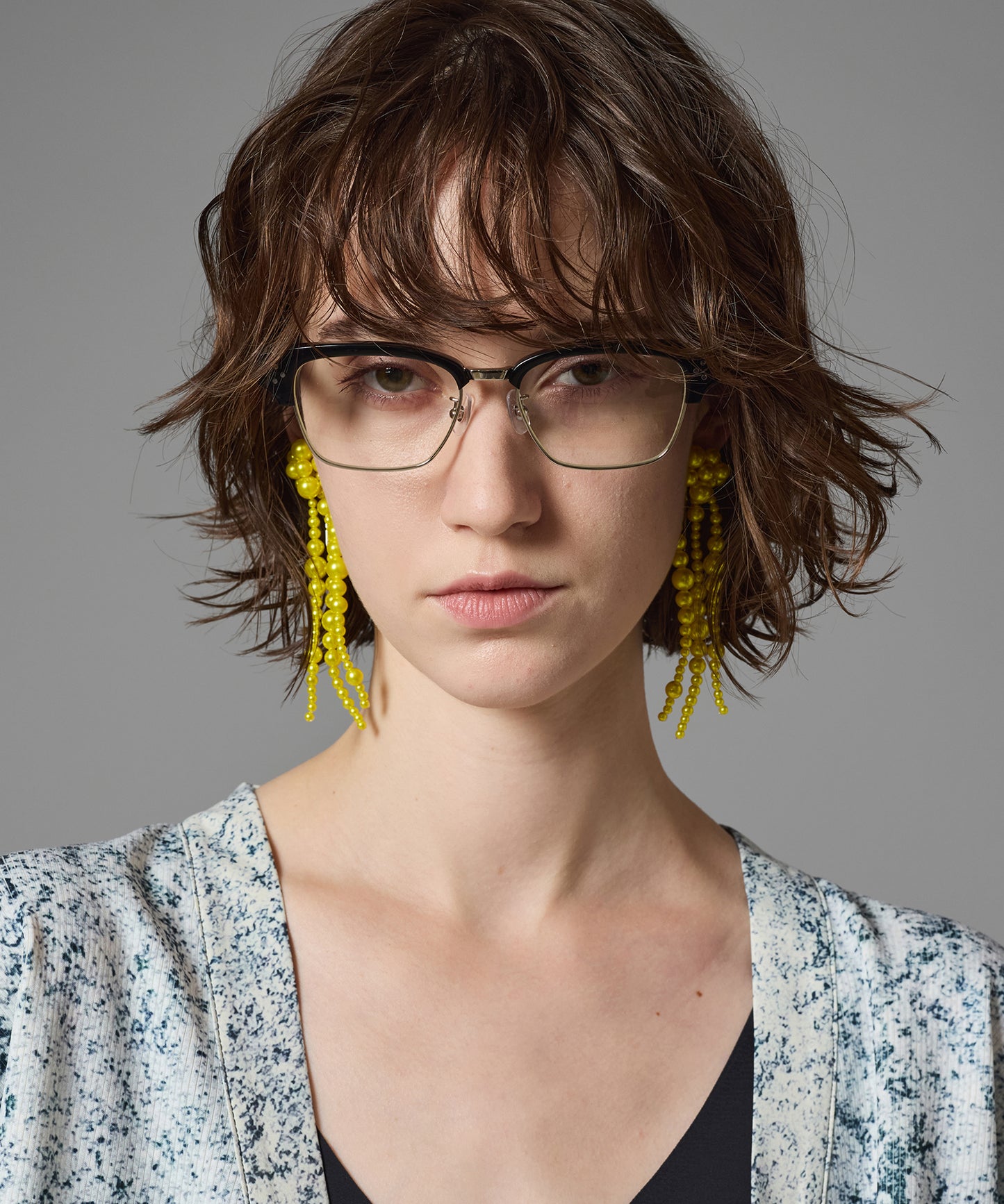 FRINGE PEARL EARRING