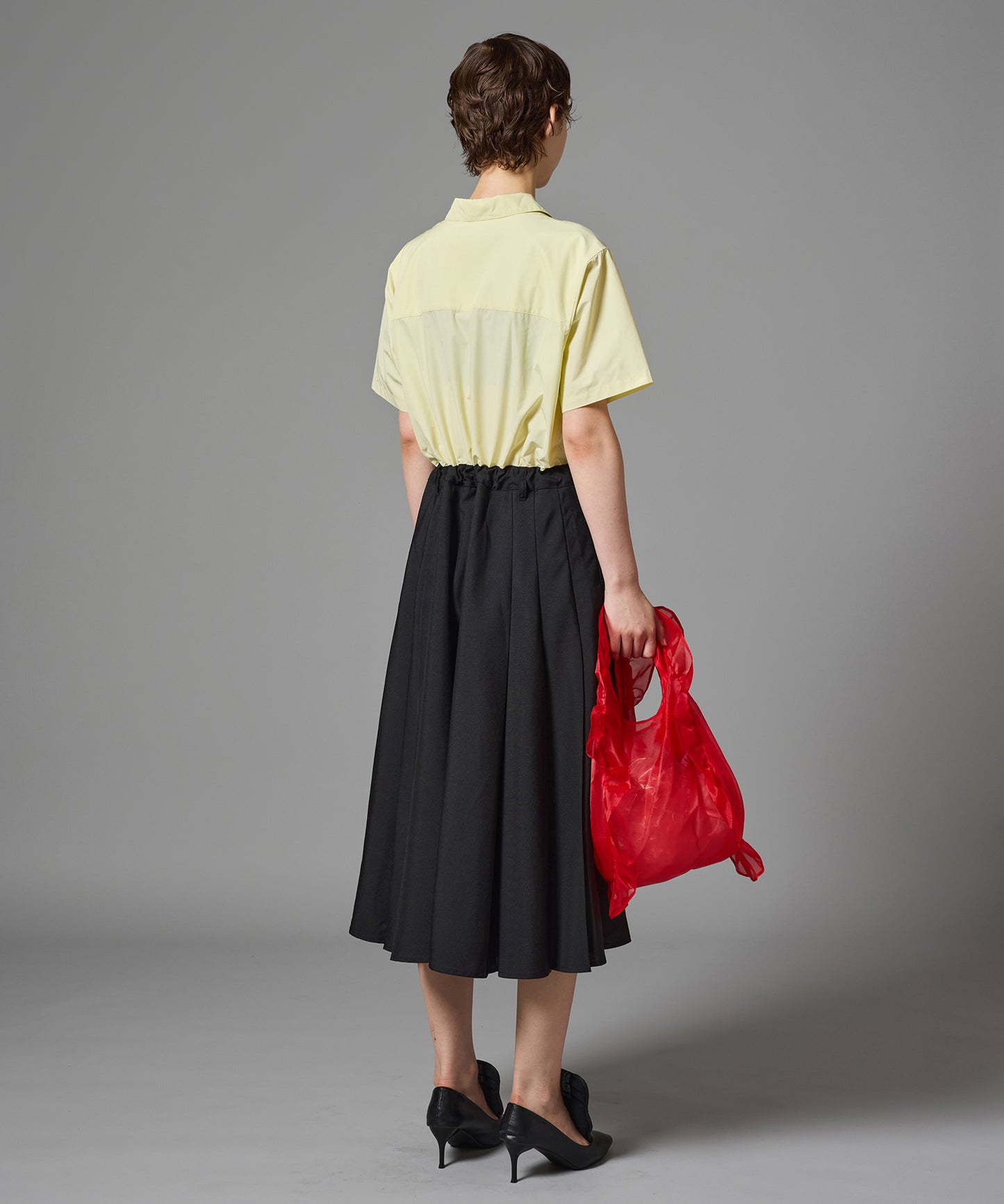 OPENCOLLAR SHIRT ONE-PIECE