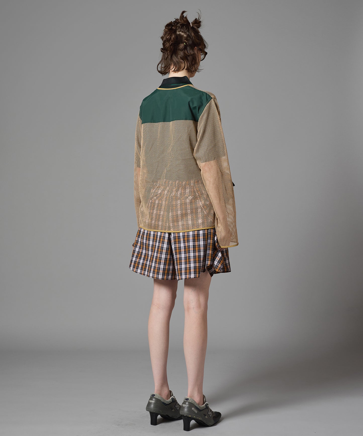 CHECK FRILL TRUCK SHORTS