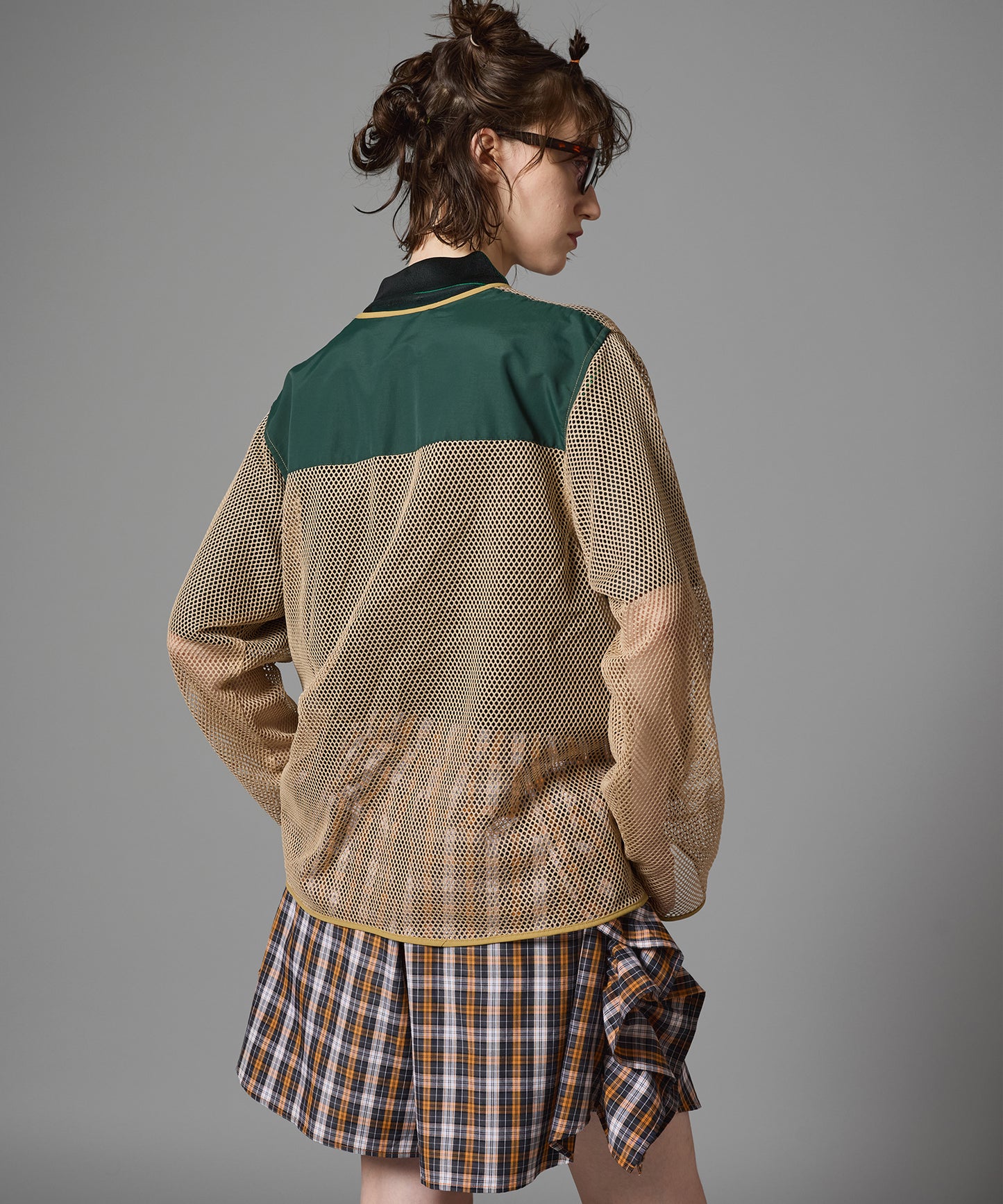 CHECK FRILL TRUCK SHORTS