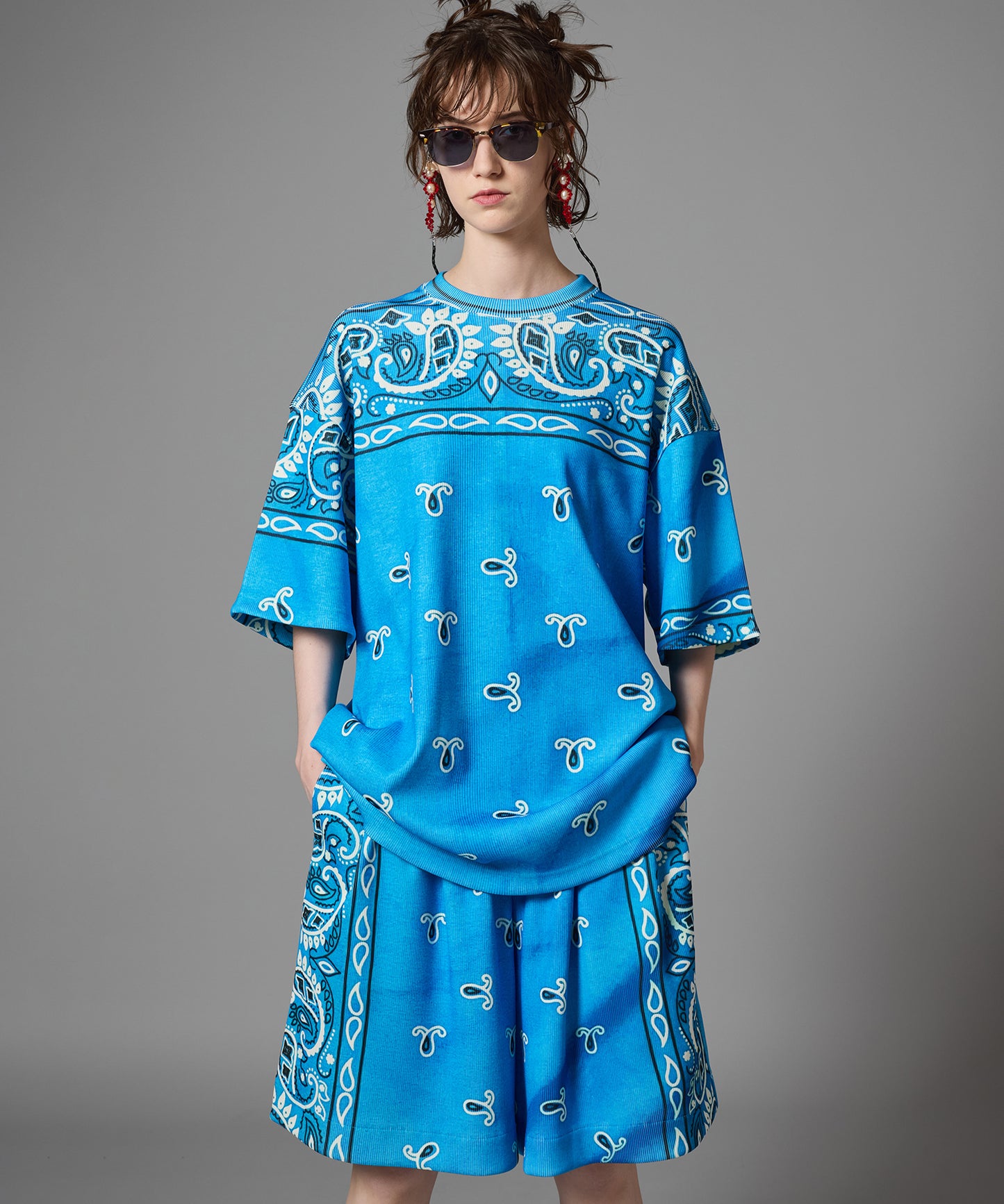 PRINT RIB BIG T-SHIRTS