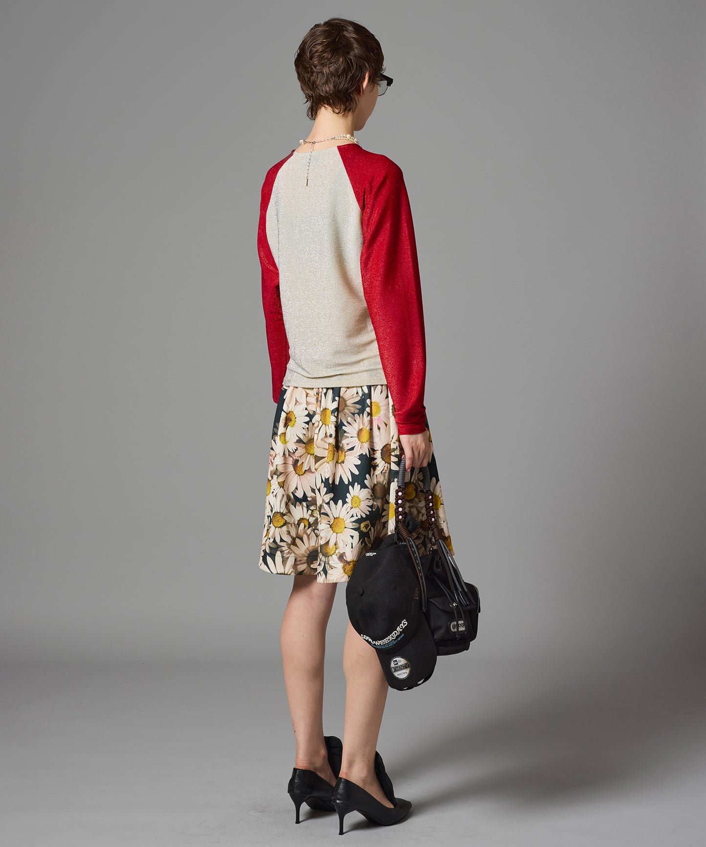 PRINT RIB WIDE SHORTS
