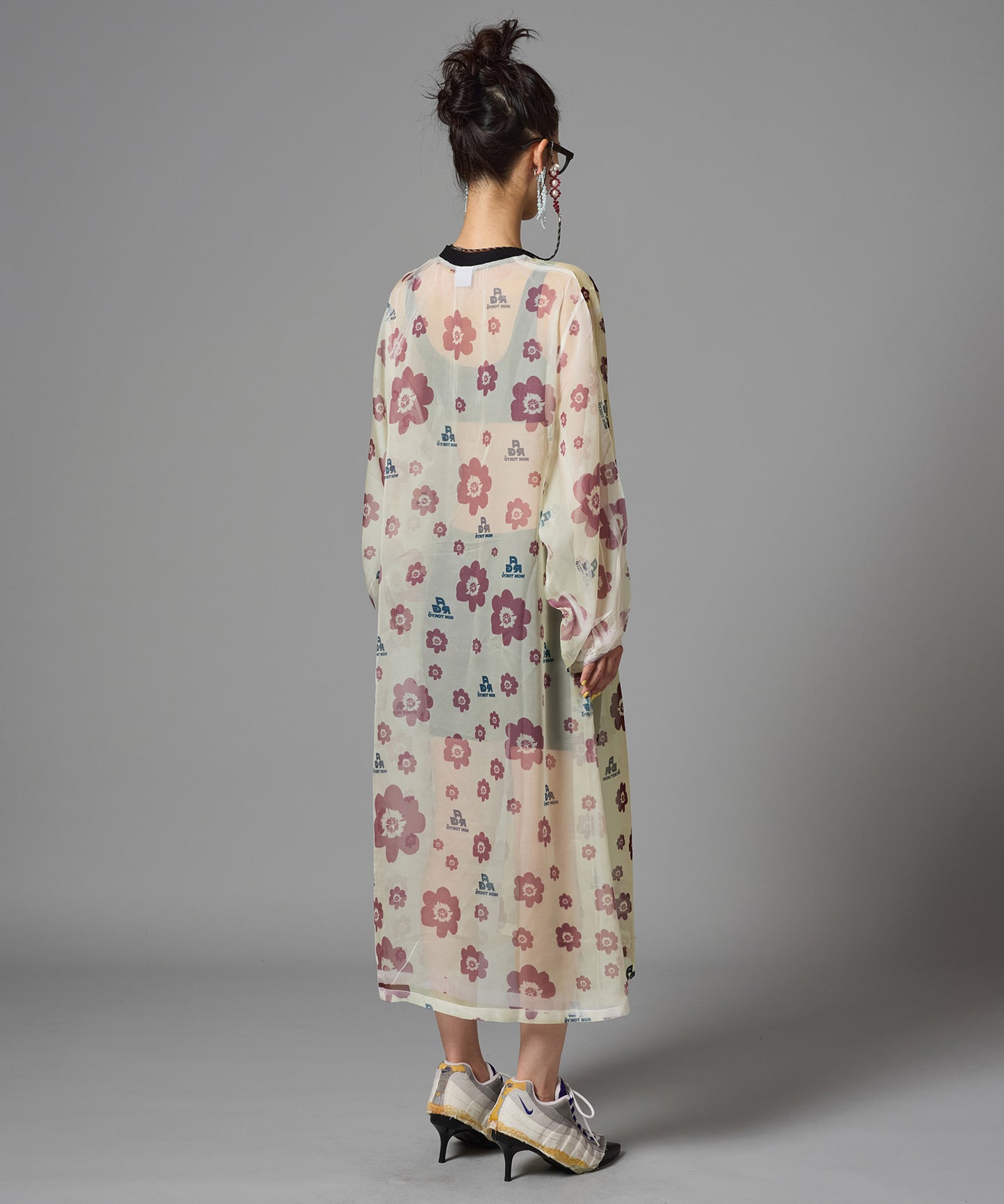 DIRECT PRINT SHEER ONE-PIECE