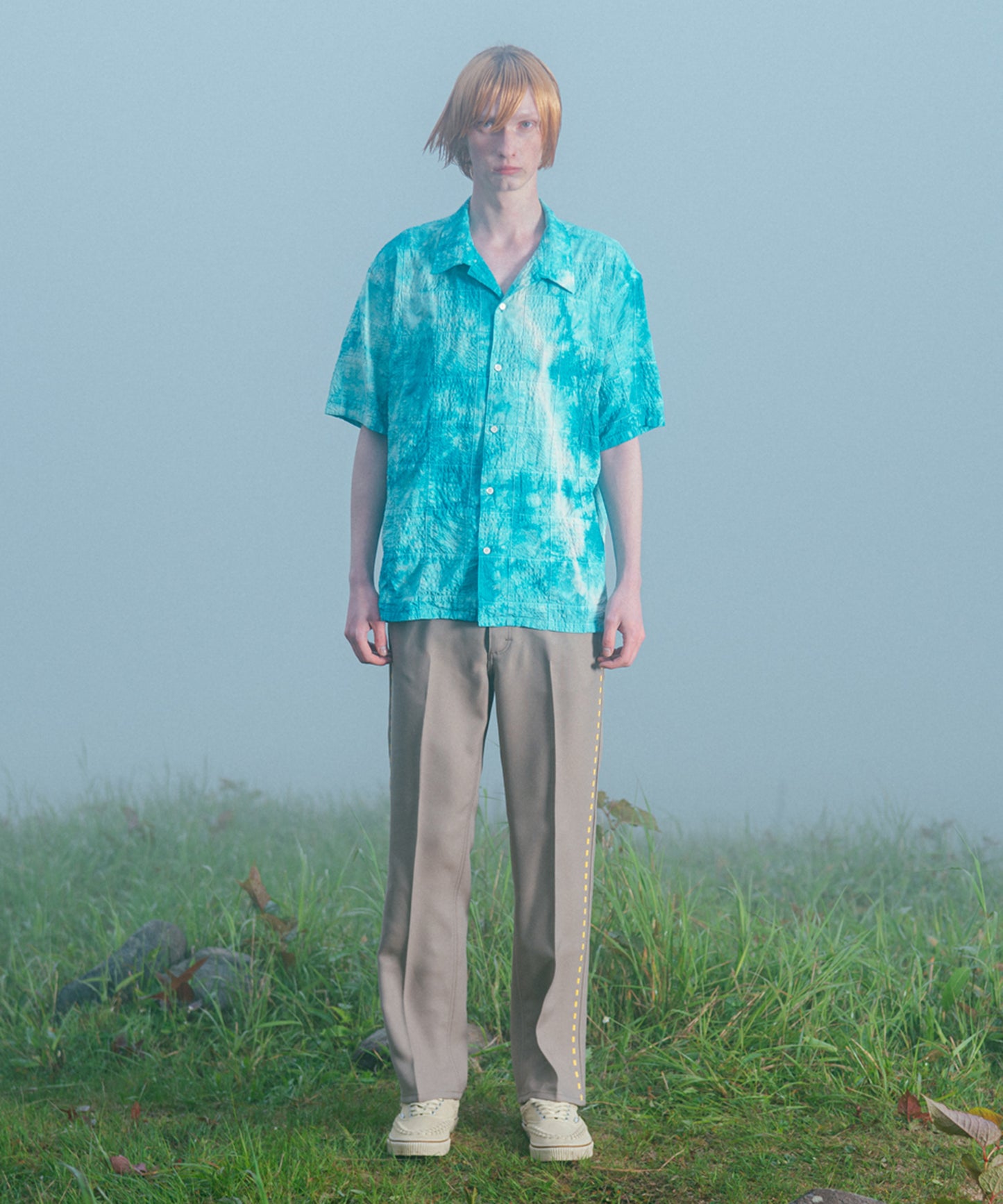 TIE-DYE PATCHWORK SHIRT 納期3月中旬