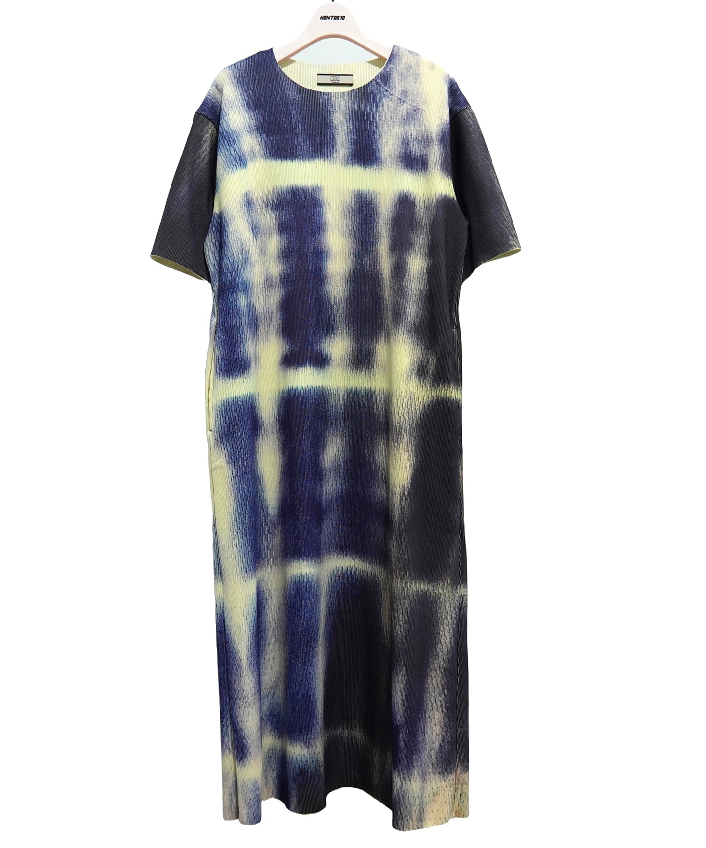 PRINT RIB HALF SLEEVE ONE-PIECE【納期4月下旬】
