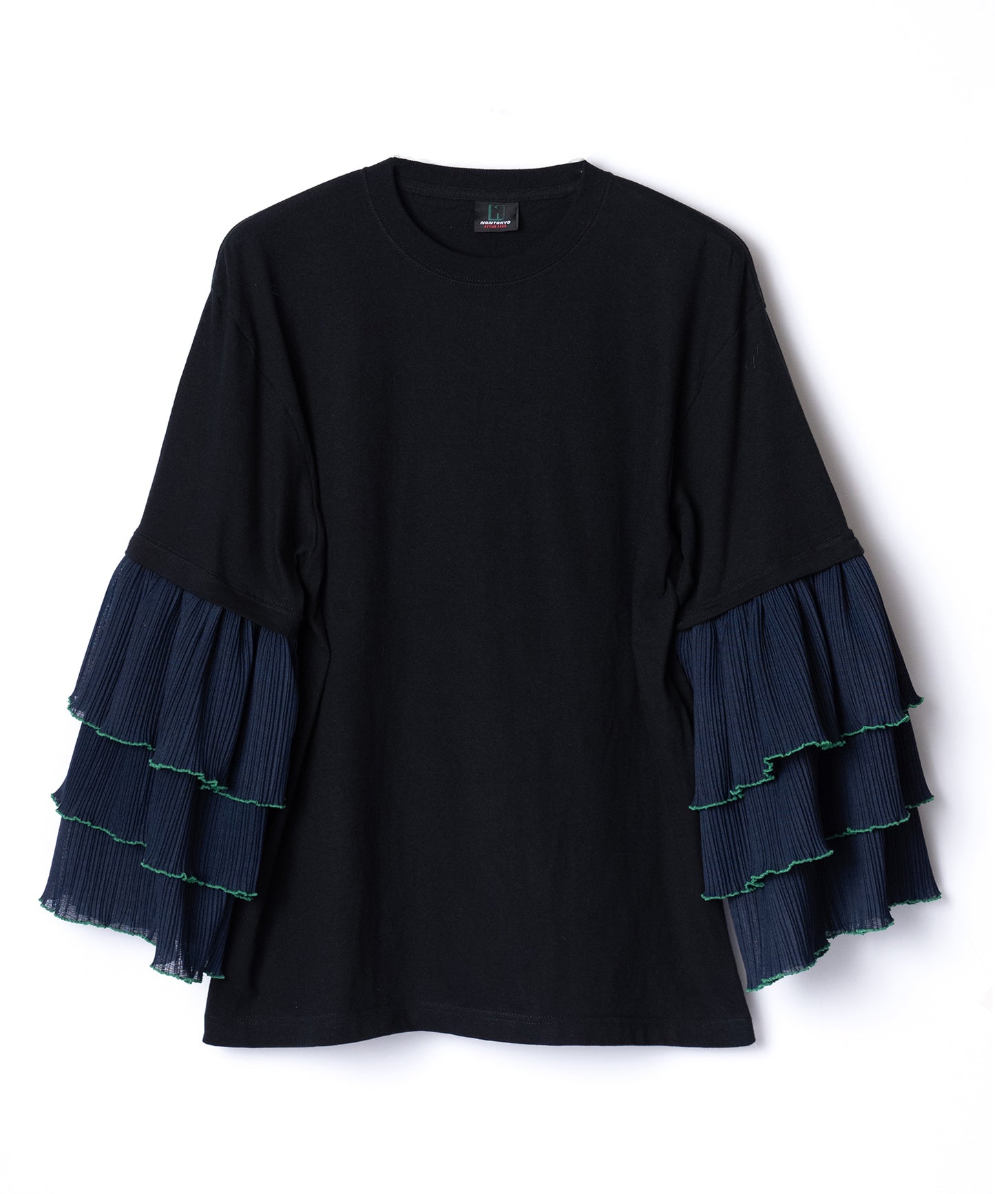 PLEATS FRILL LAYER SLEEVE C/S