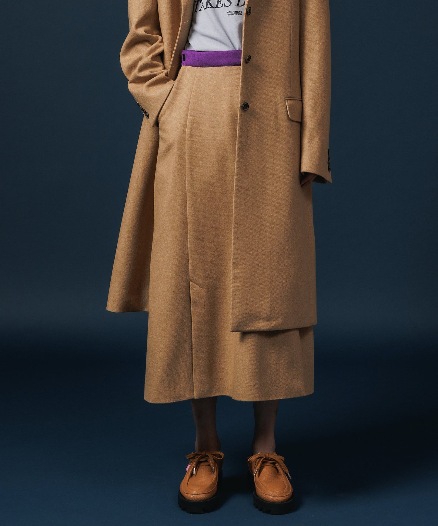 WOOL LONG SKIRT【納期10月下旬】