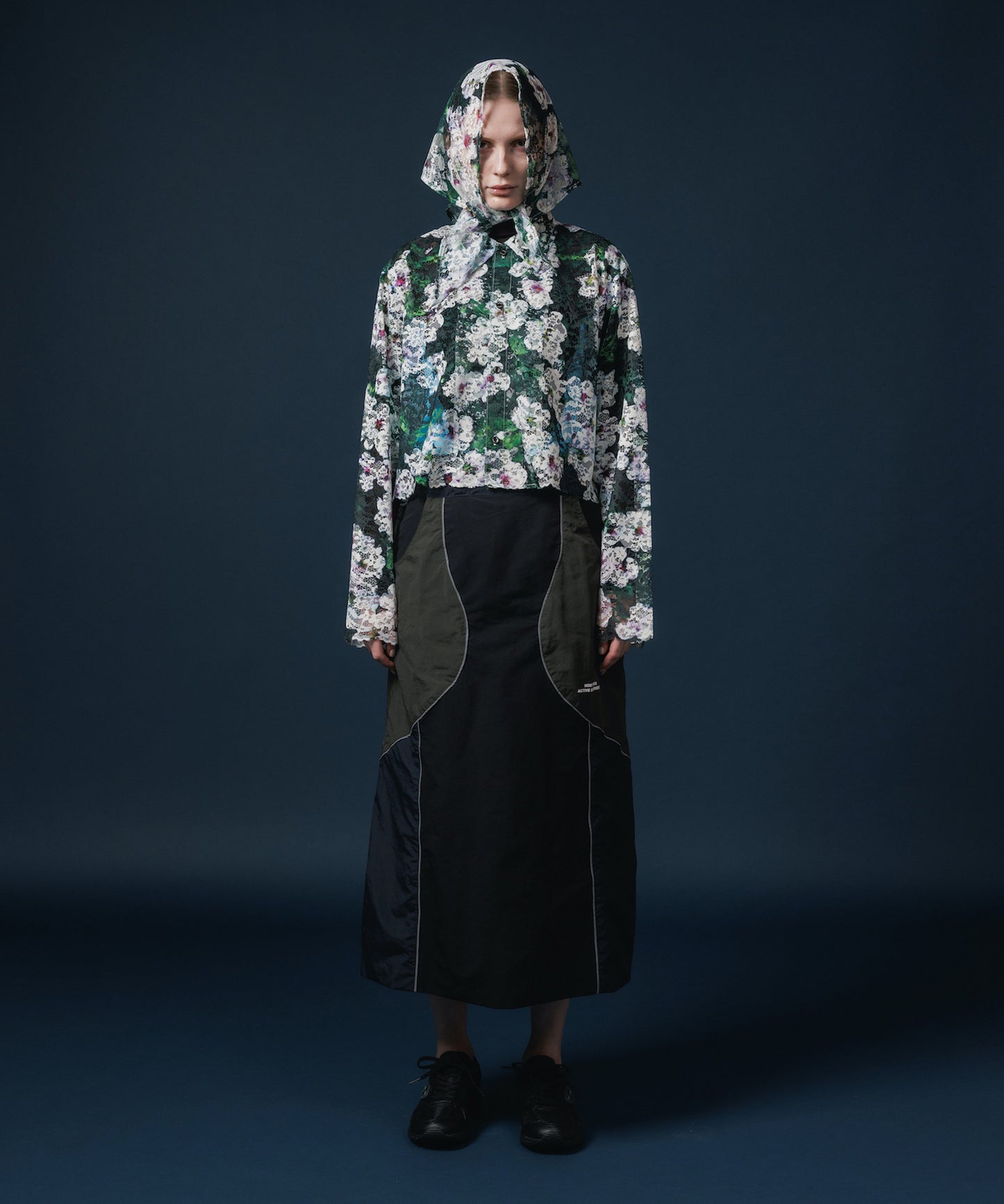 LACE LONG SLEEVE SHIRT & LACE SCARF 【納期8月下旬】