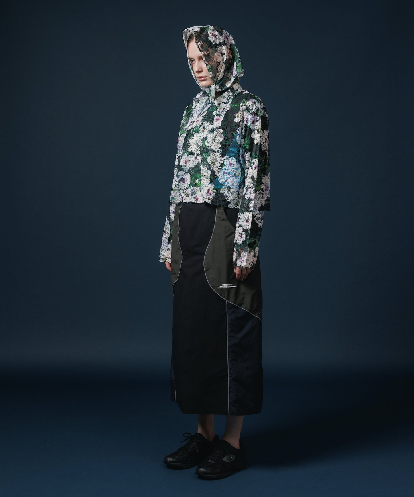 LACE LONG SLEEVE SHIRT & LACE SCARF 【納期8月下旬】